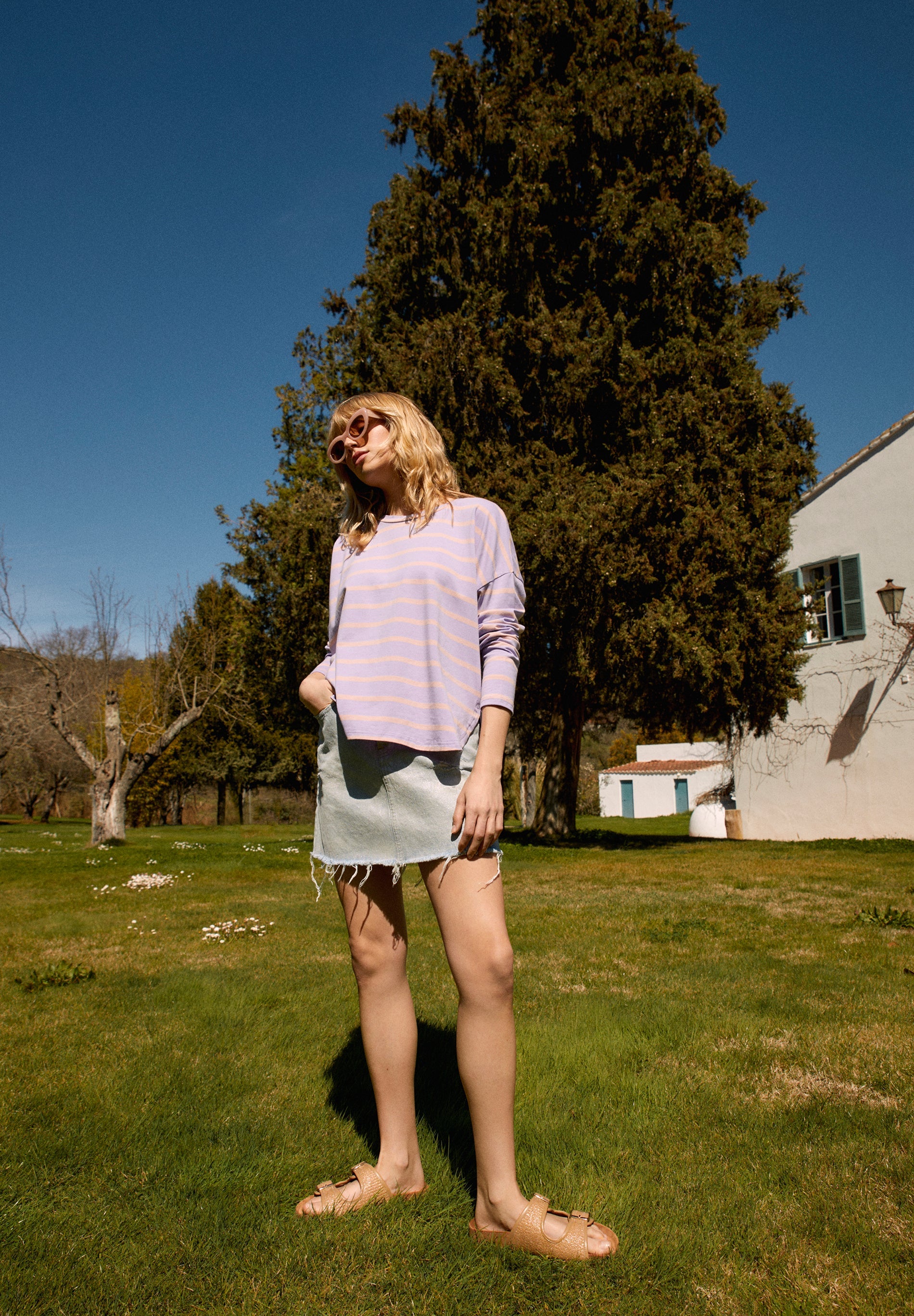 CAMISETA RAYAS MANGA LARGA