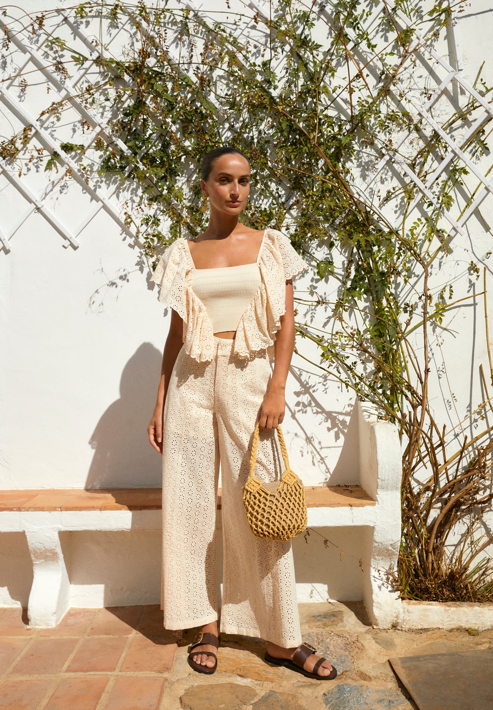 PANTALÓN CULOTTE BRODERIE