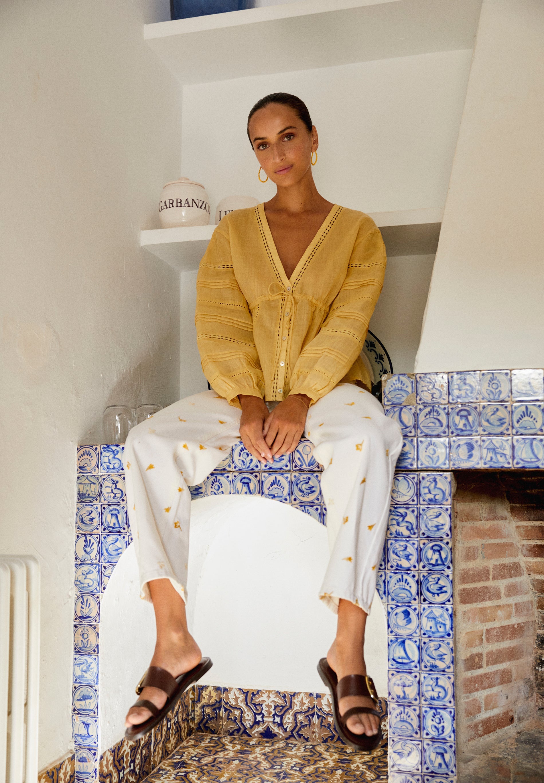 JEANS CULOTTE FLORES