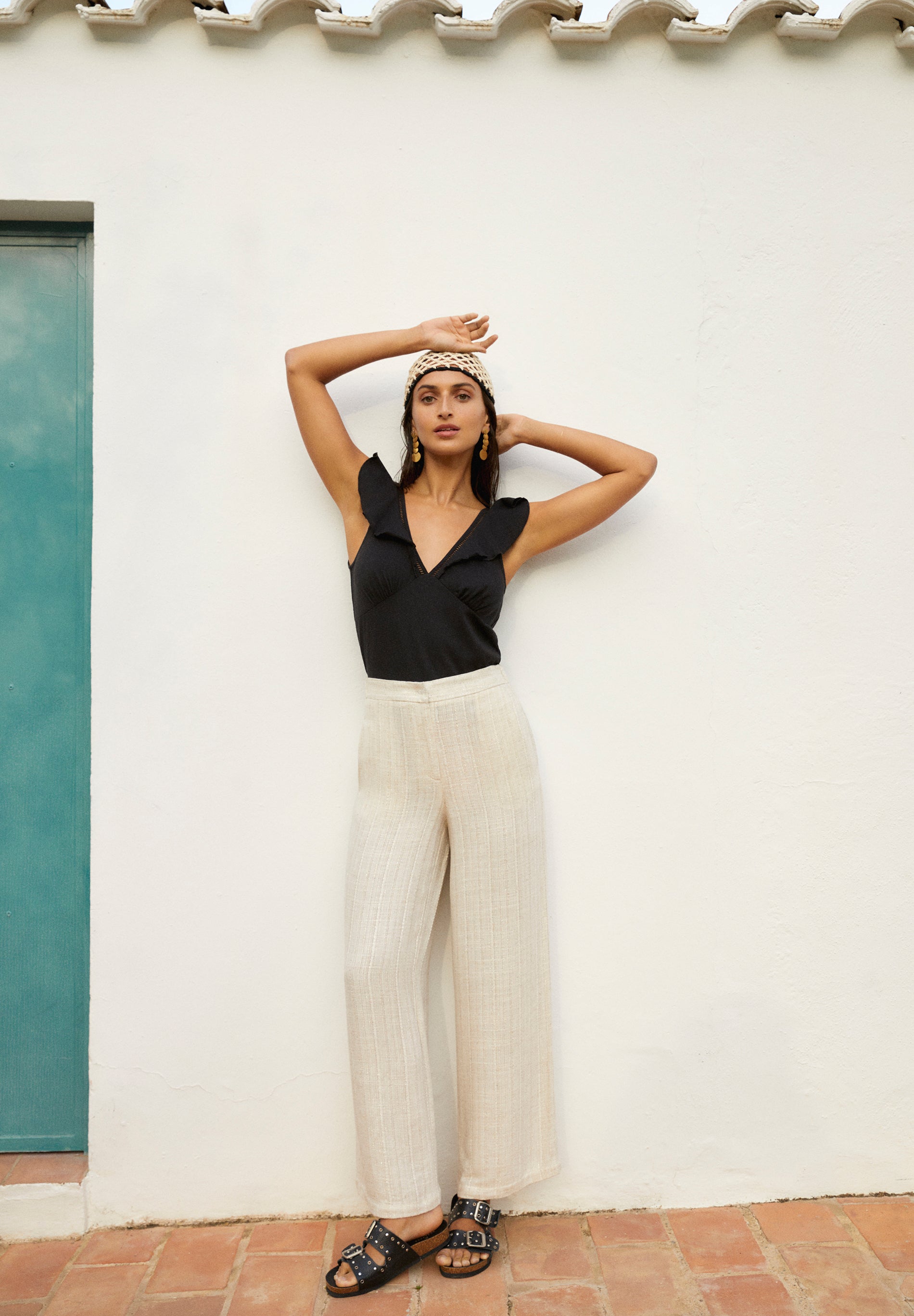 PANTALÓN DETALLES METALIZADOS