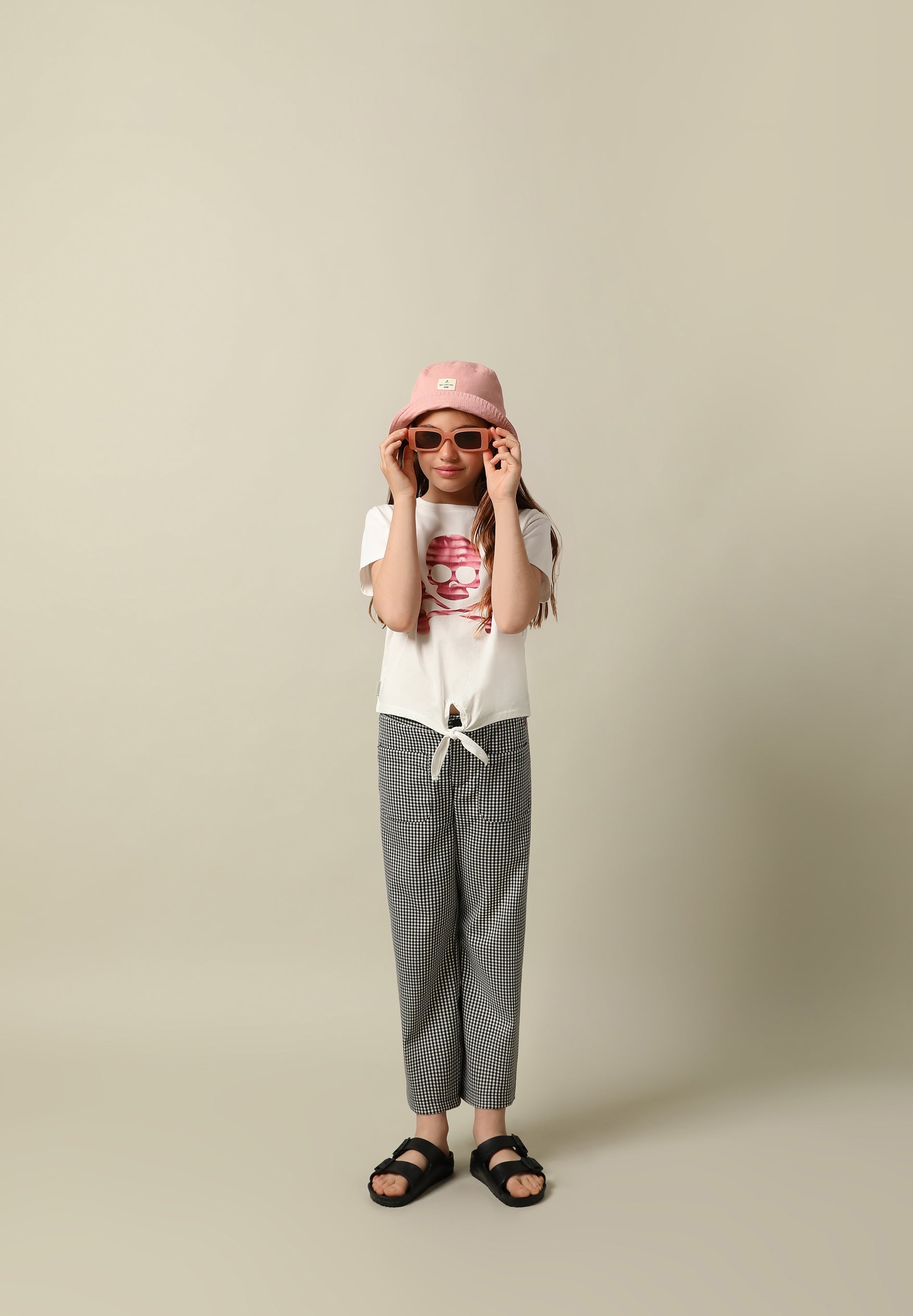 PANTALÓN MINI VICHY BOLSILLOS