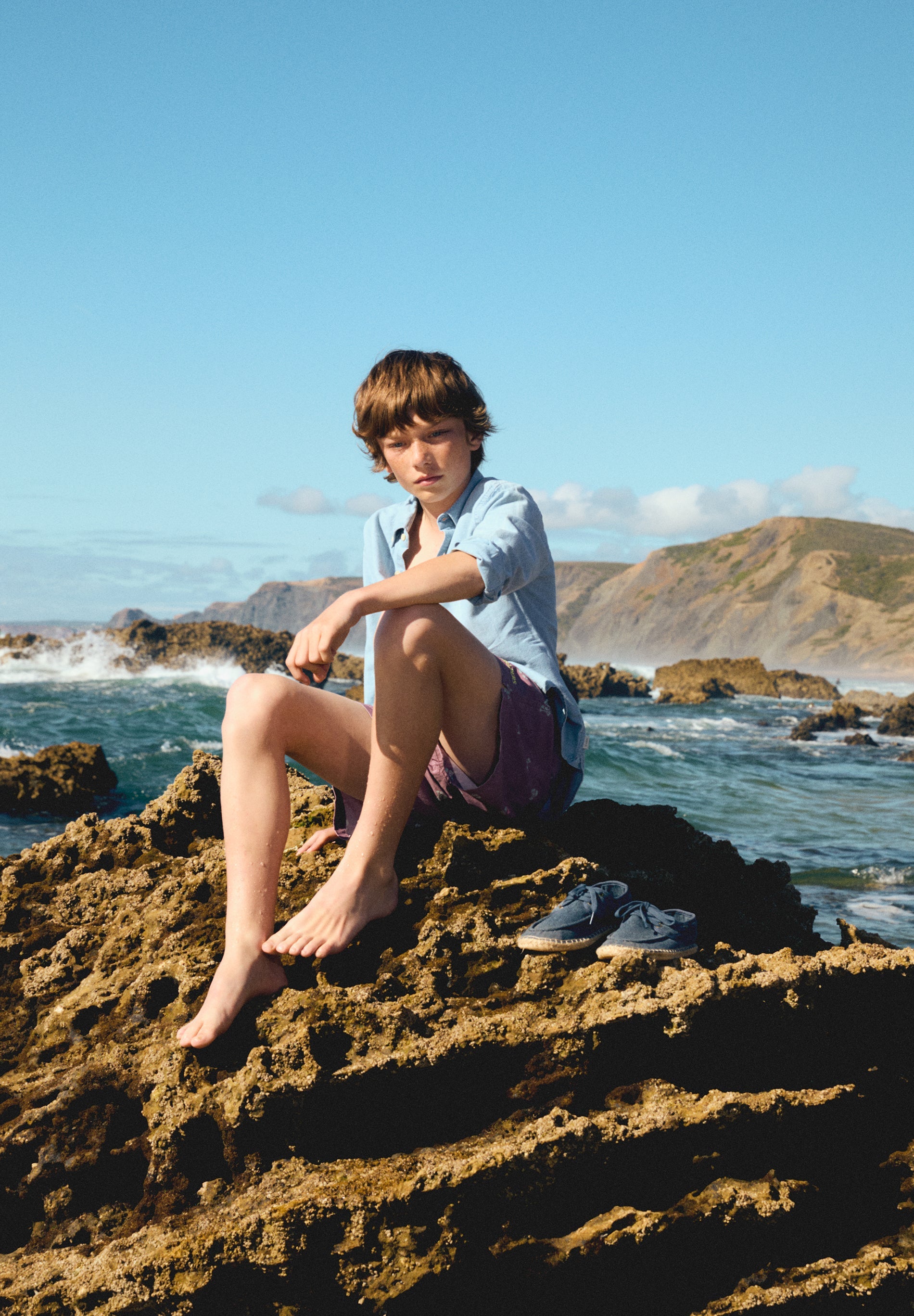 CAMISA DENIM CUELLO BOTONES