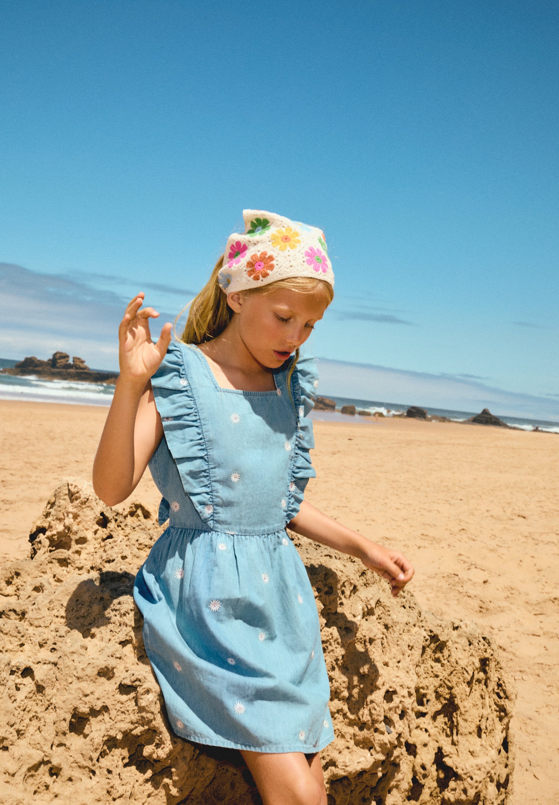 VESTIDO DENIM BORDADO