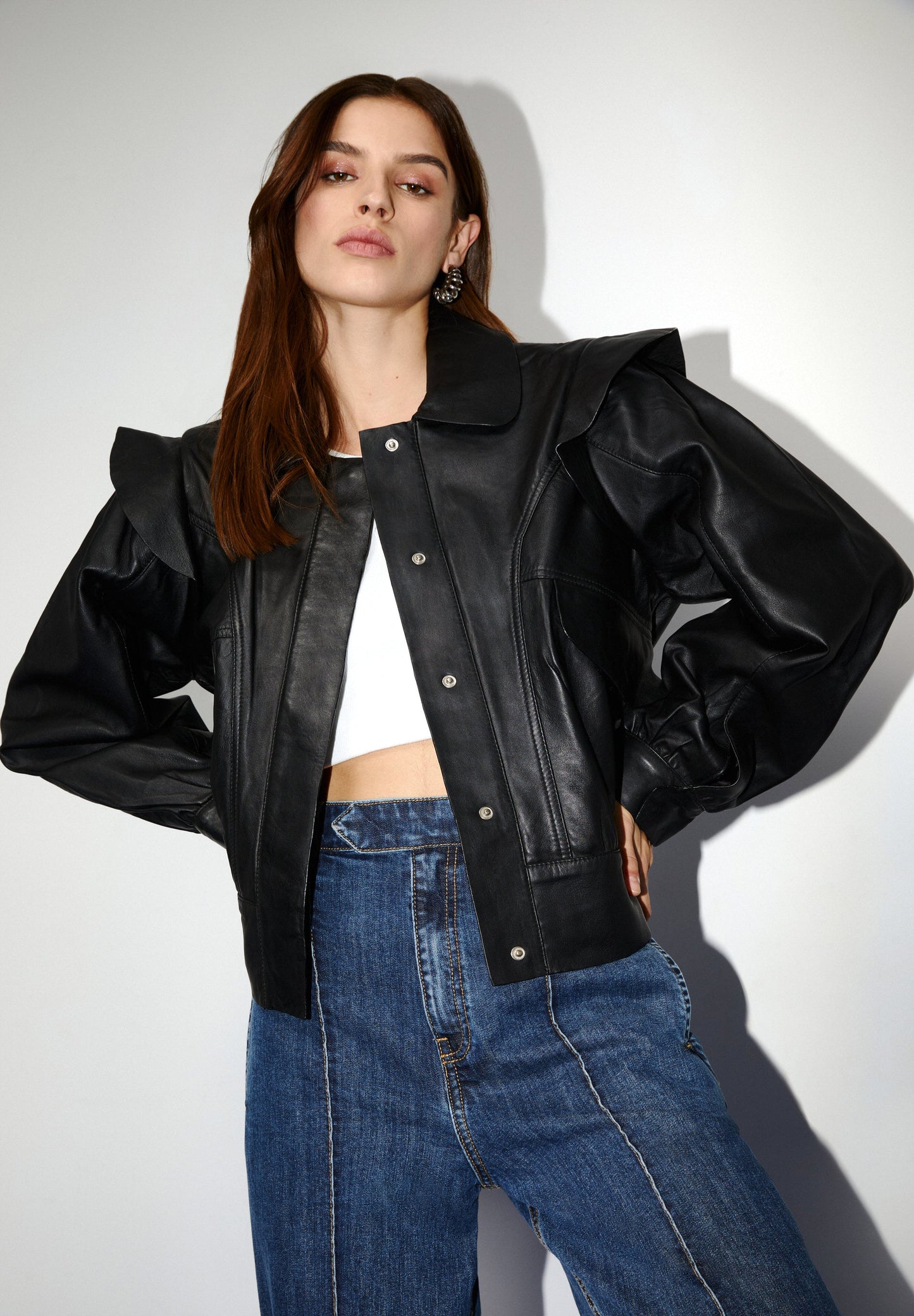 JEANS WIDE LEG COSTURAS