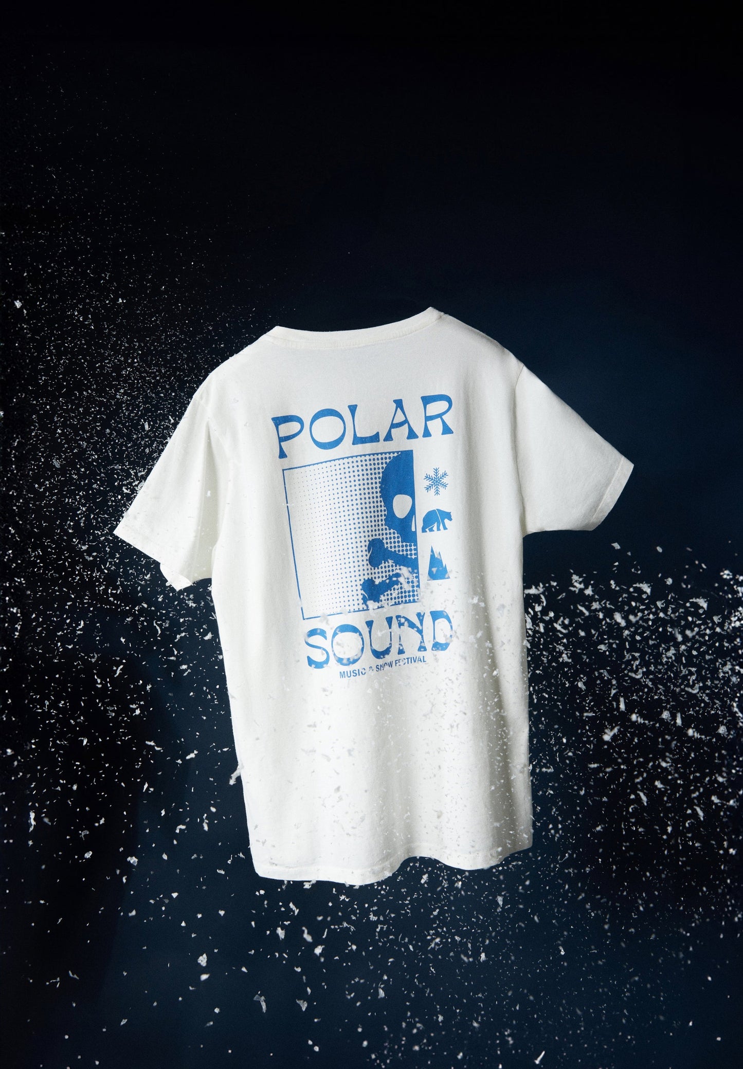 CAMISETA PRINT CALAVERA POLAR SOUND