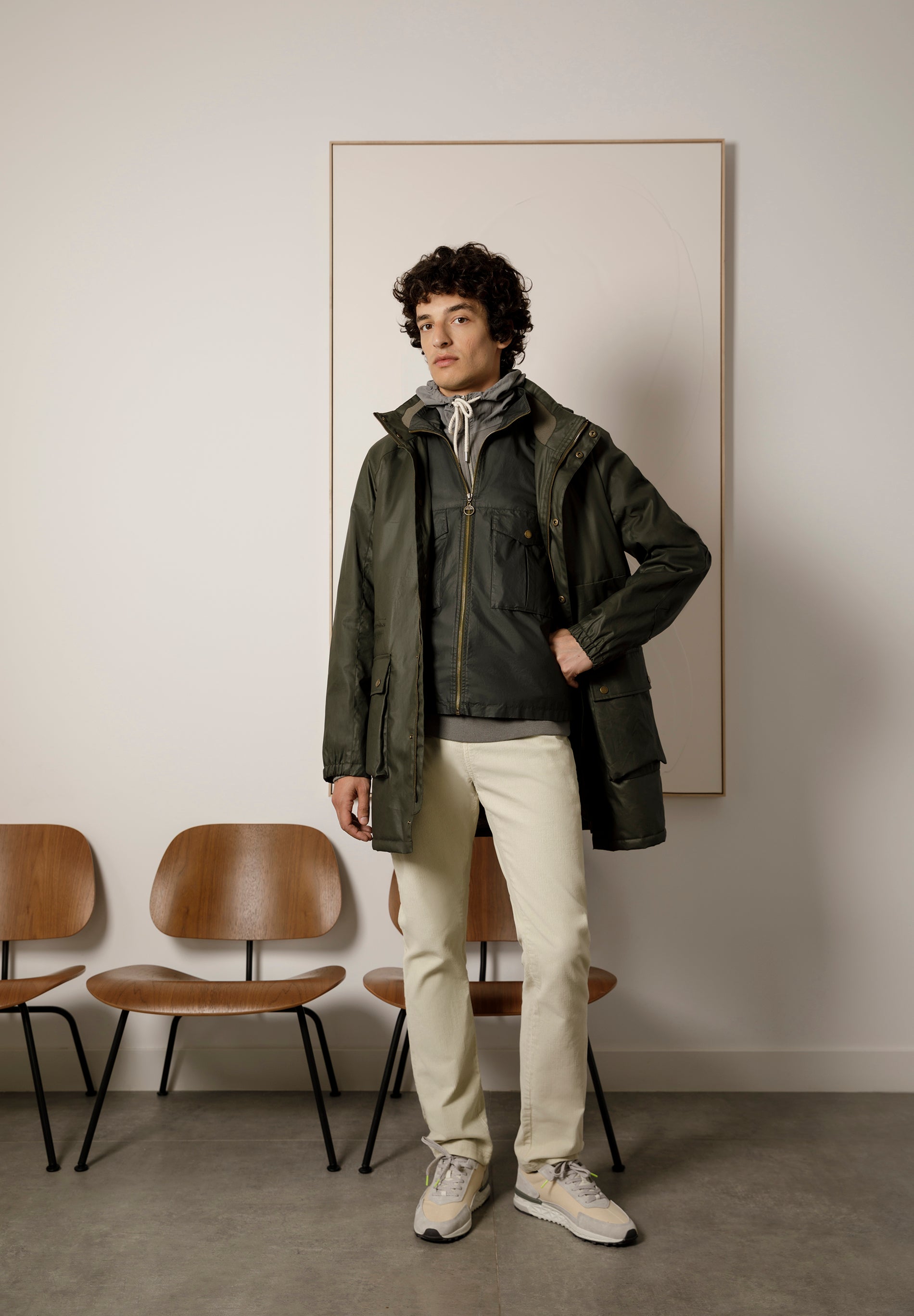 CHAQUETA ACABADO ENCERADO