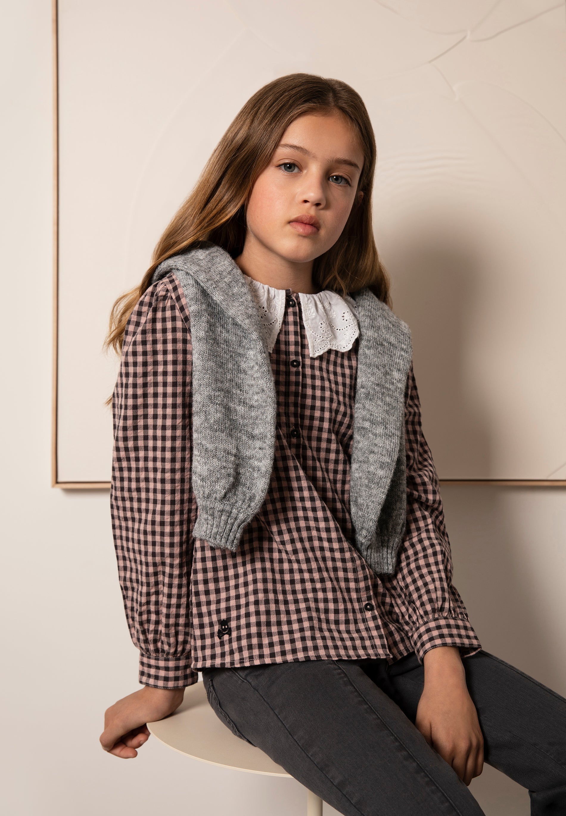 BLUSA VICHY CUELLO