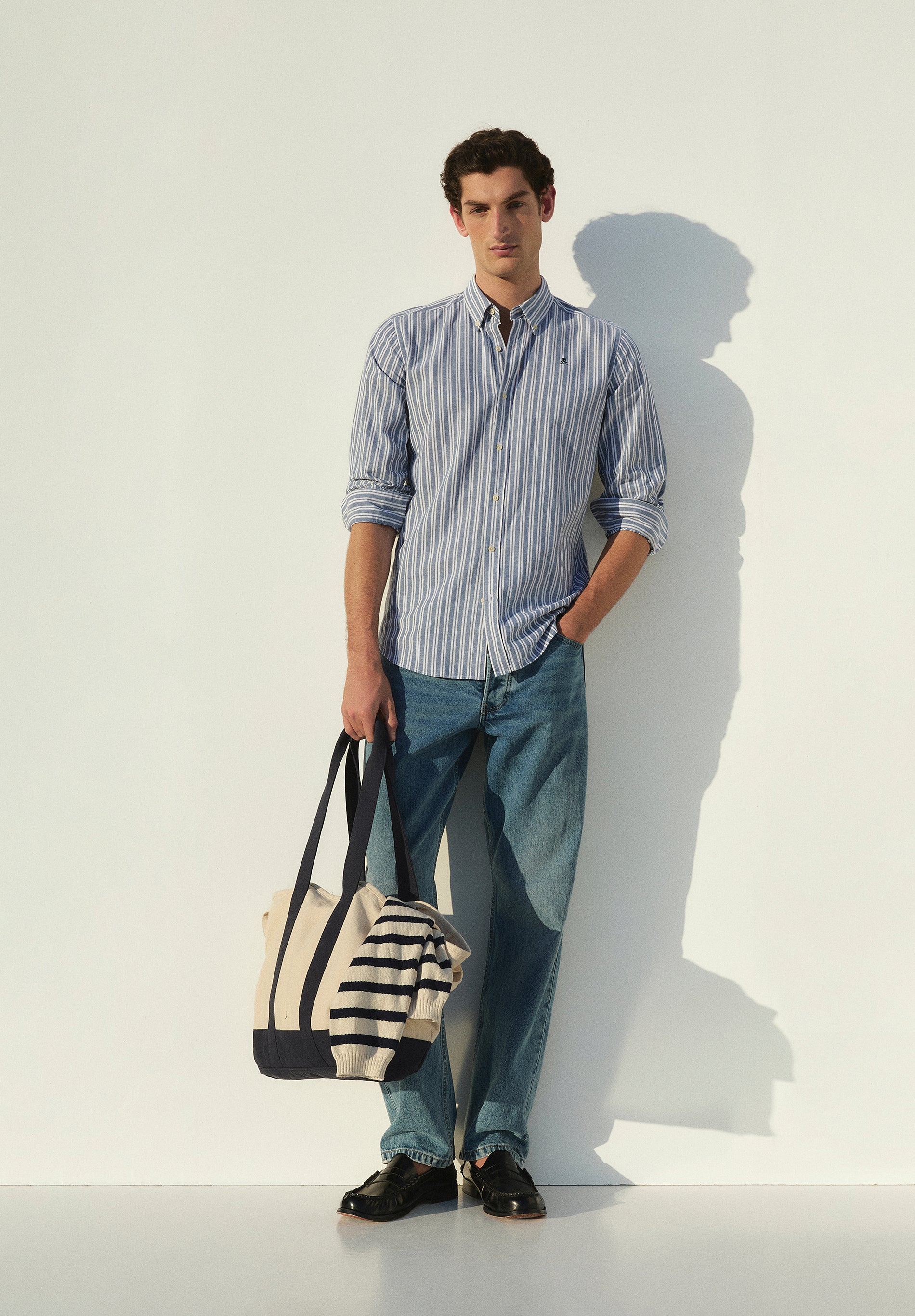 CAMISA RAYAS CALAVERA CONTRASTE