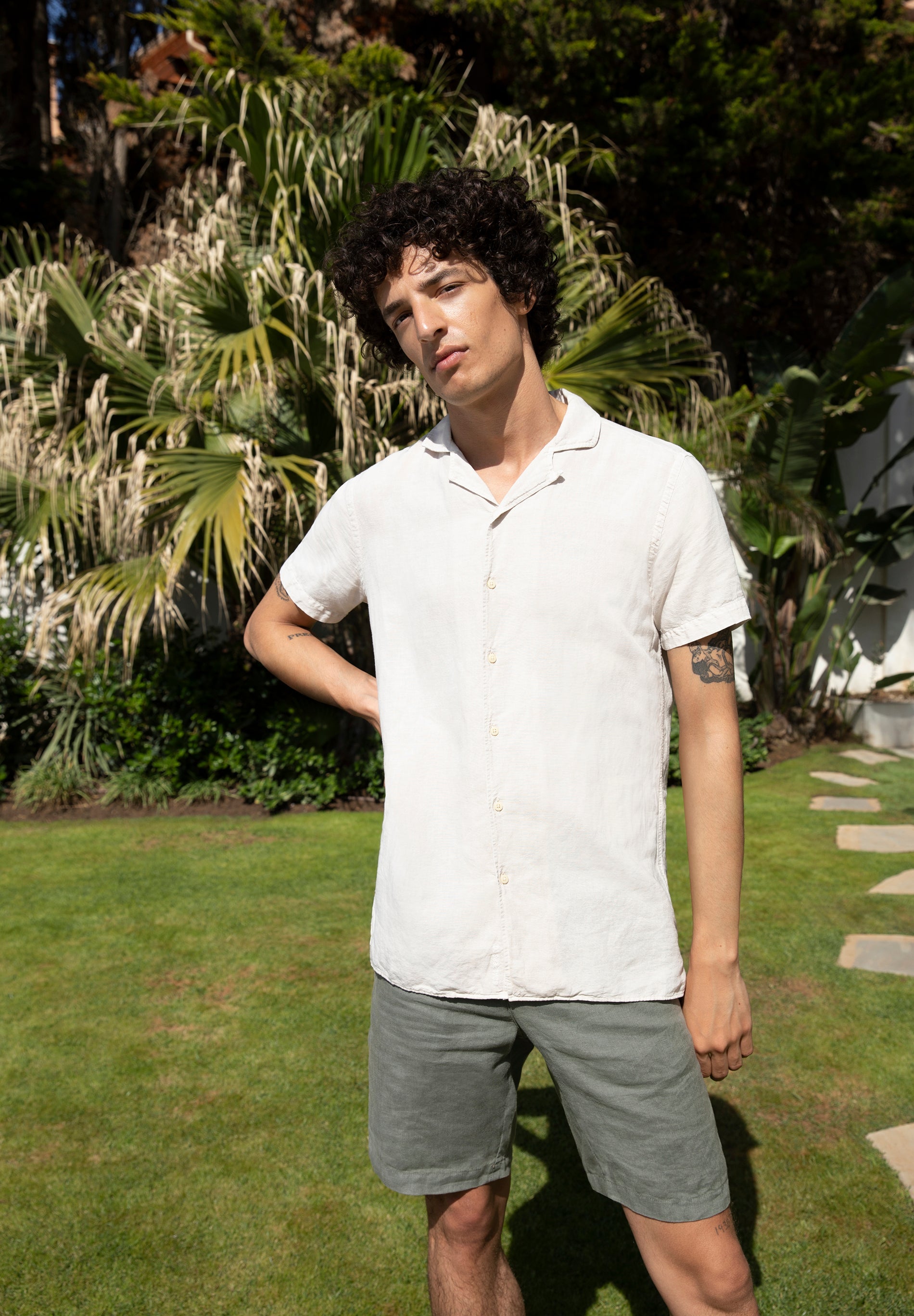 CAMISA MANGA CORTA LINO