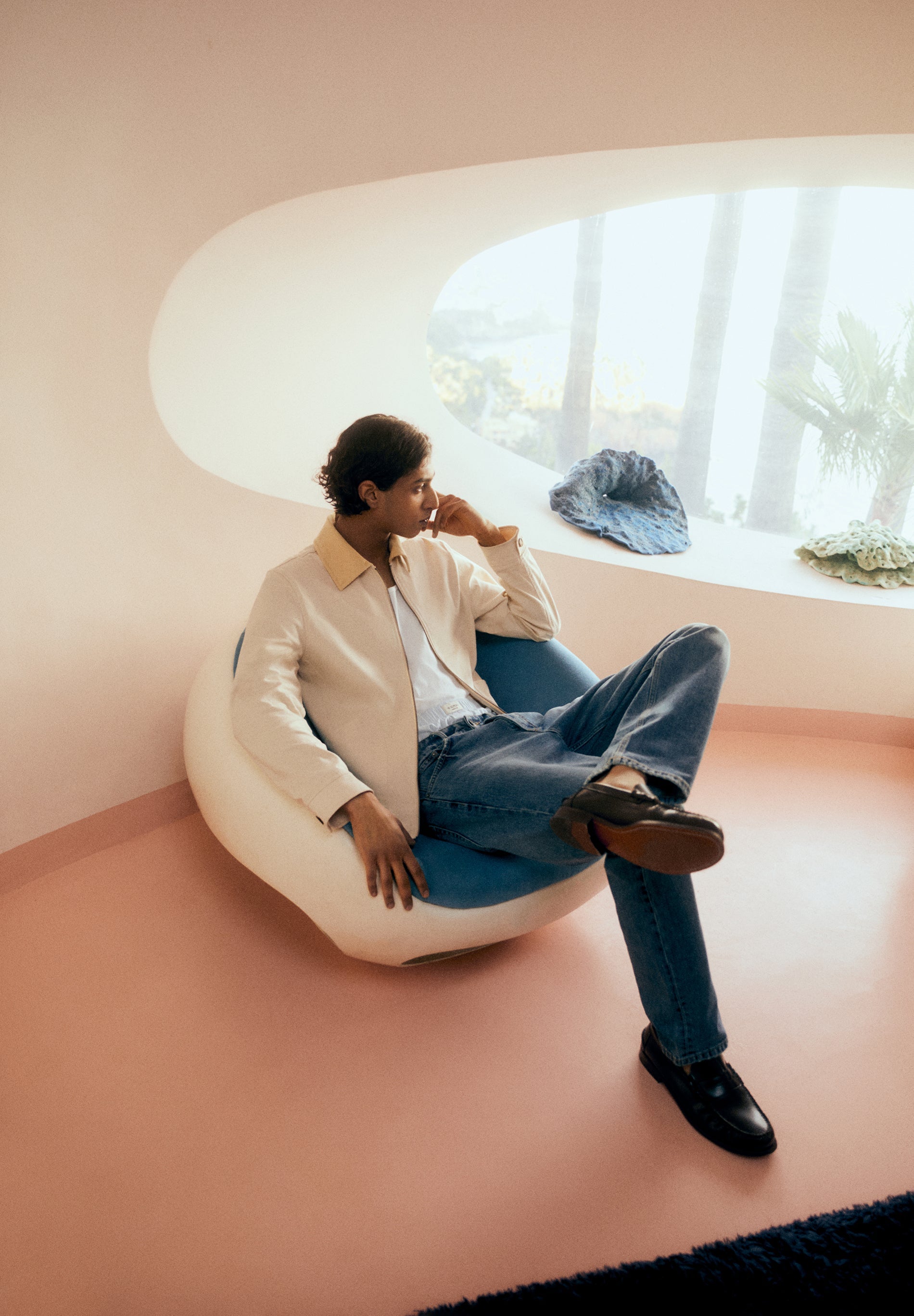 CHAQUETA CANVAS CUELLO PANA