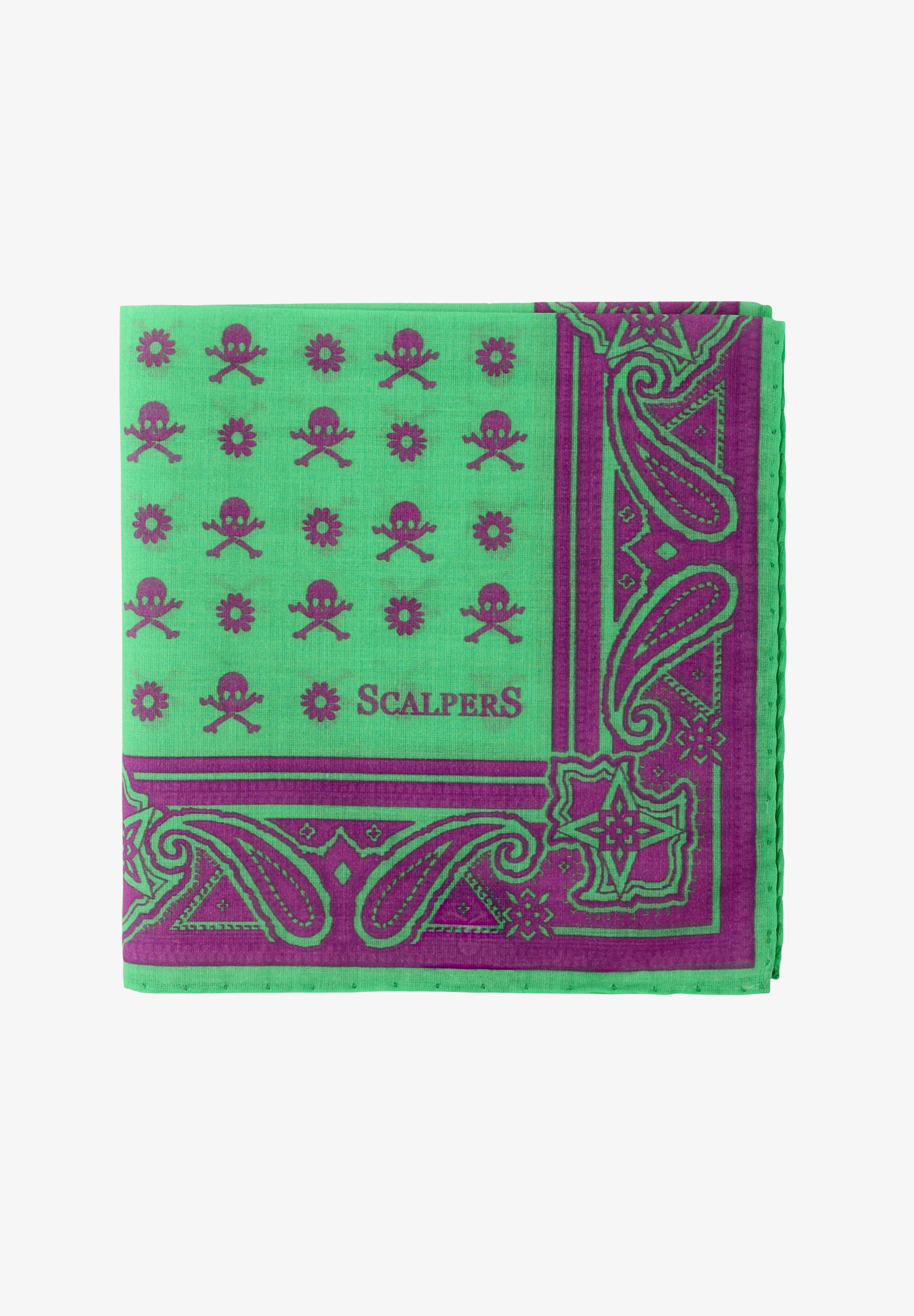 SKULL & FLOWERS POCHETTE