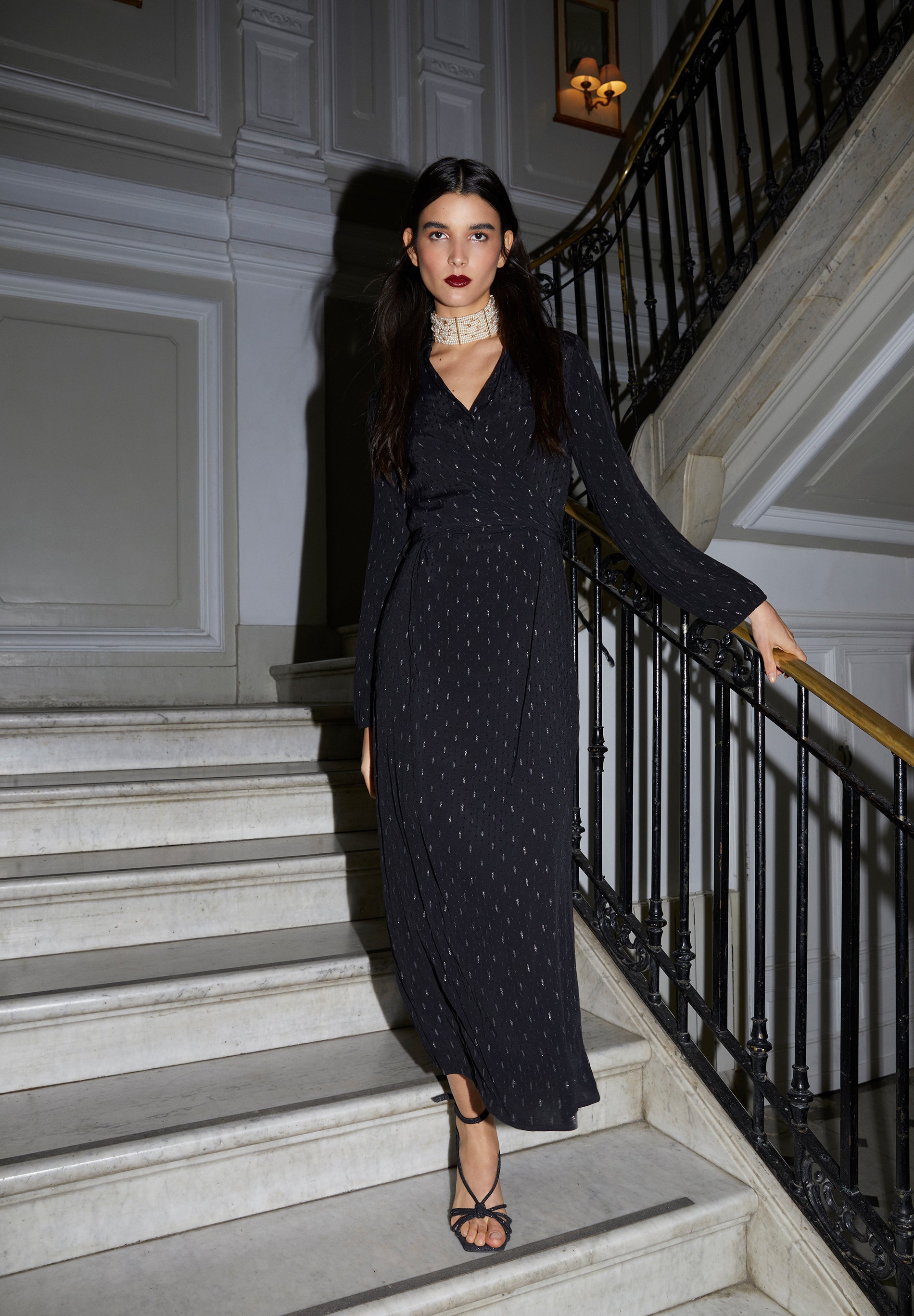 VESTIDO CRUZADO MOTIVOS
