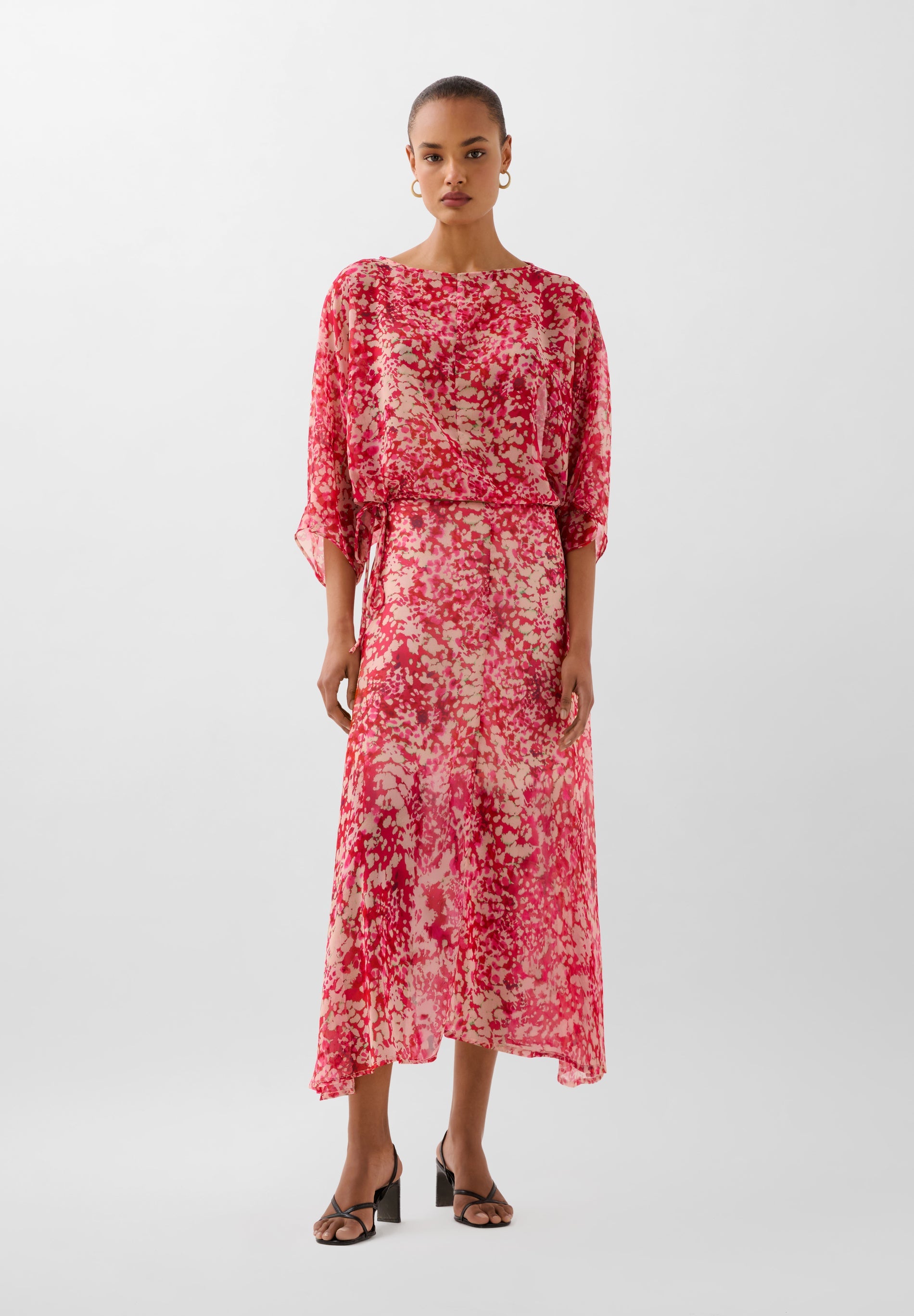 FALDA ESTAMPADA VOLANTES