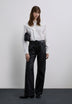 PANTALÓN PIEL RECTO TIRO ALTO