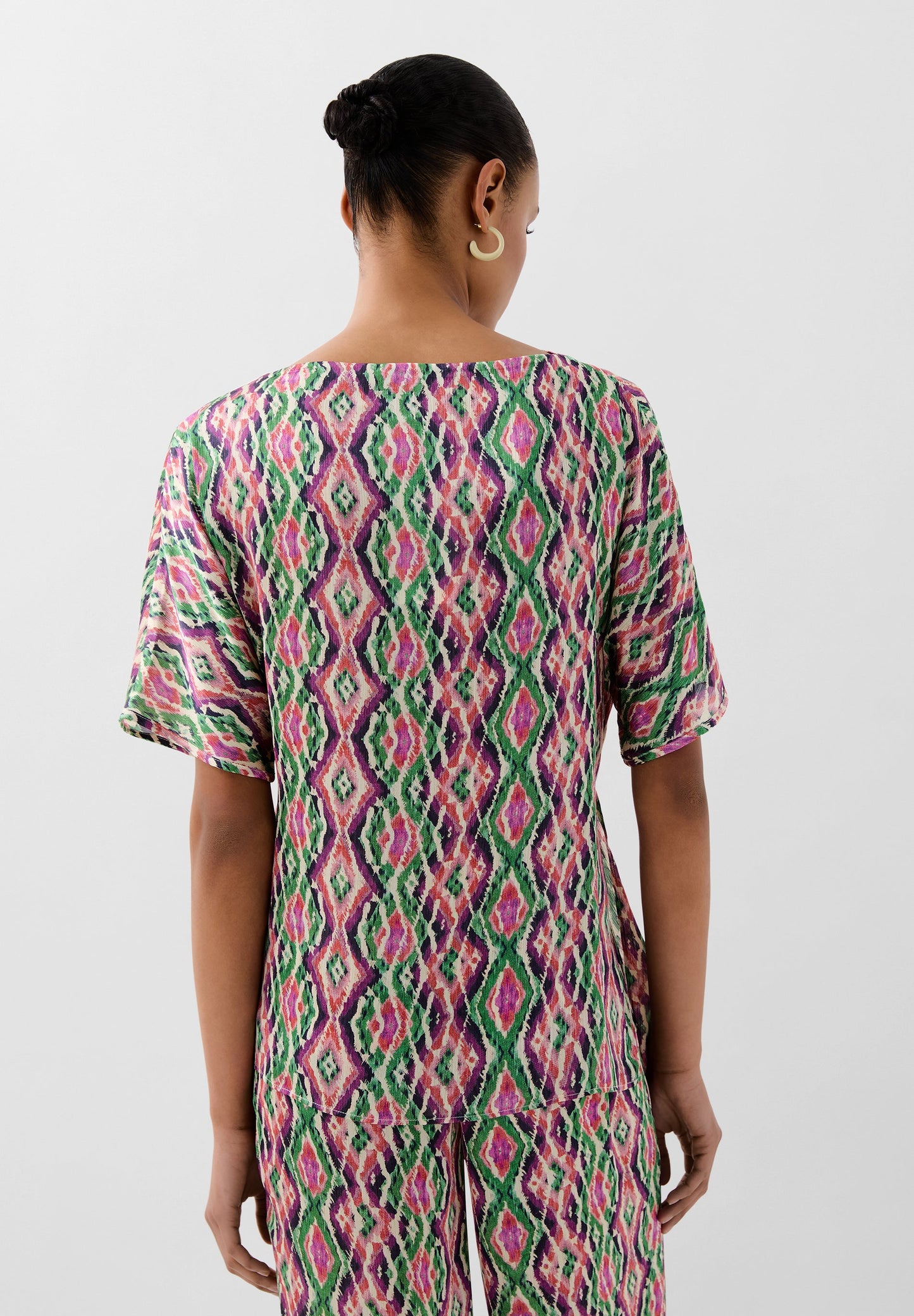 POLERA FLUIDA PRINT CRUZADO