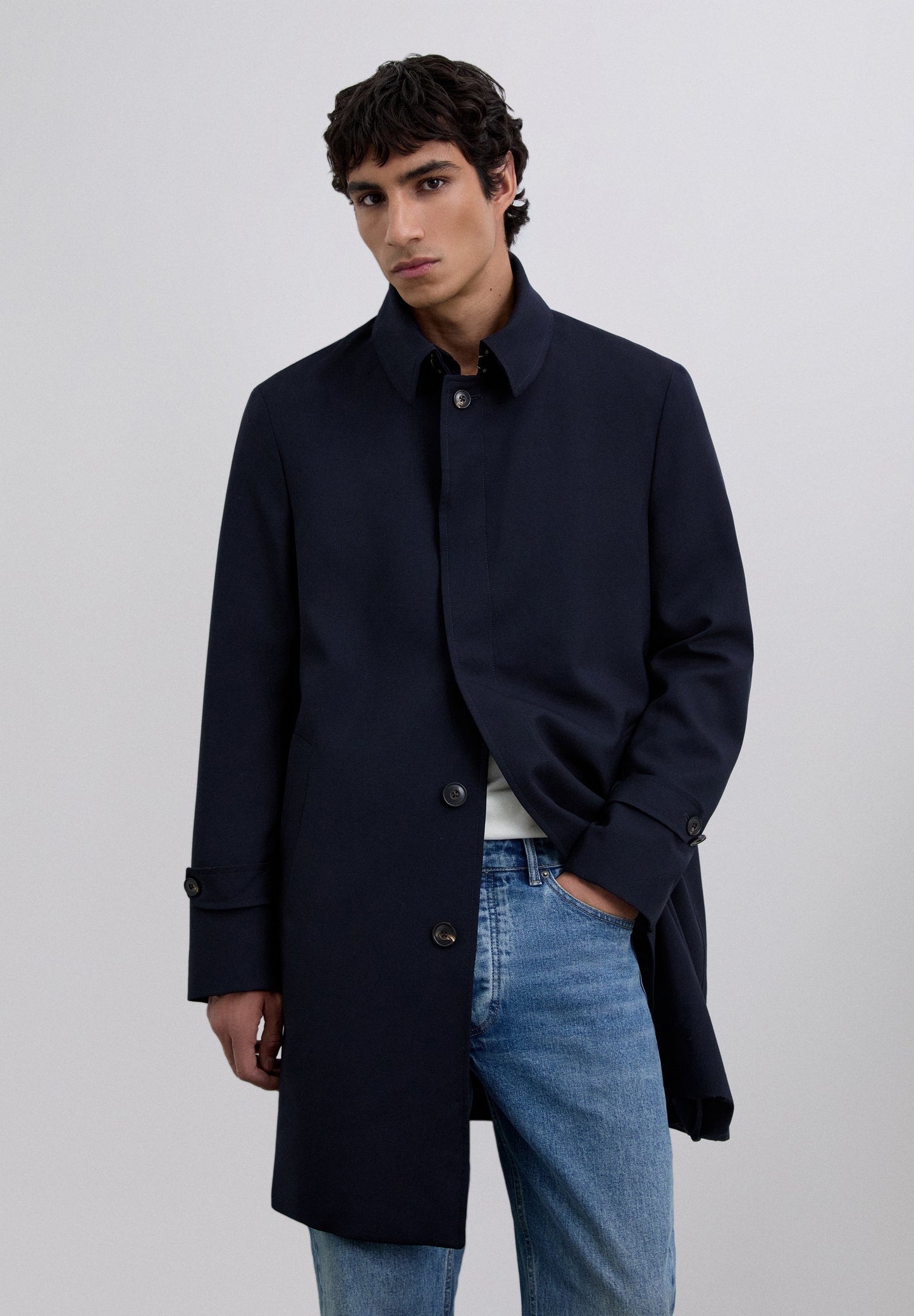 TRENCH LANA PREMIUM BOTONES OCULTOS
