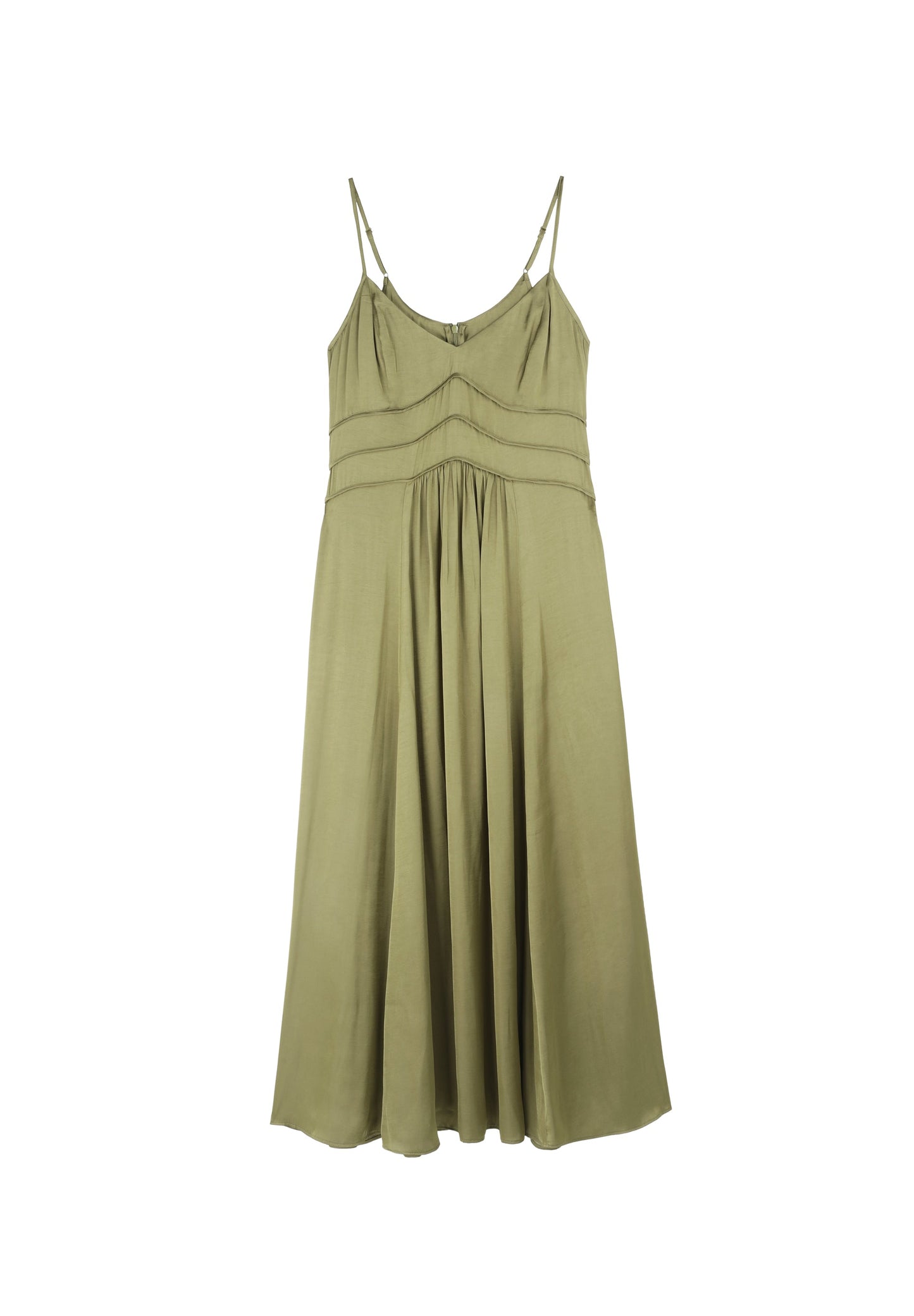 VESTIDO SLIP FRUNCES