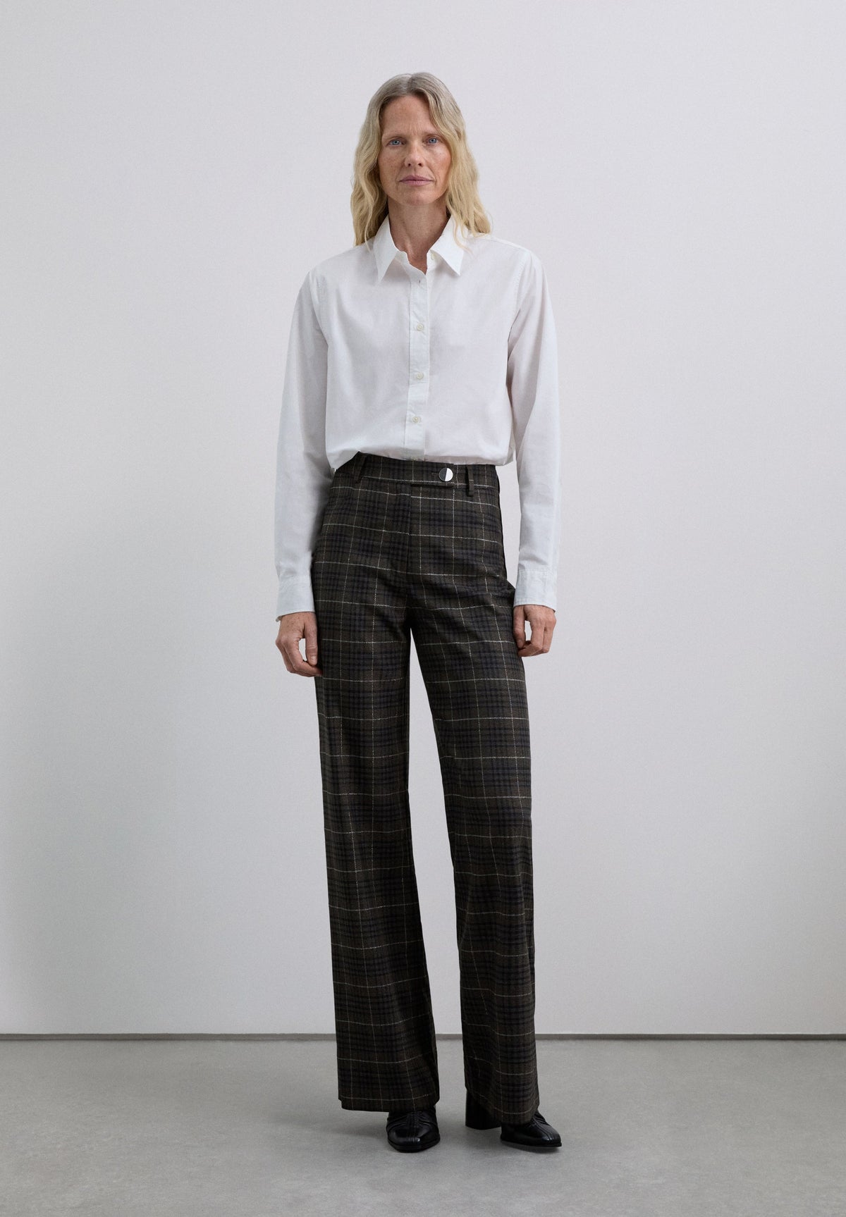 PANTALÓN RECTO CUADROS