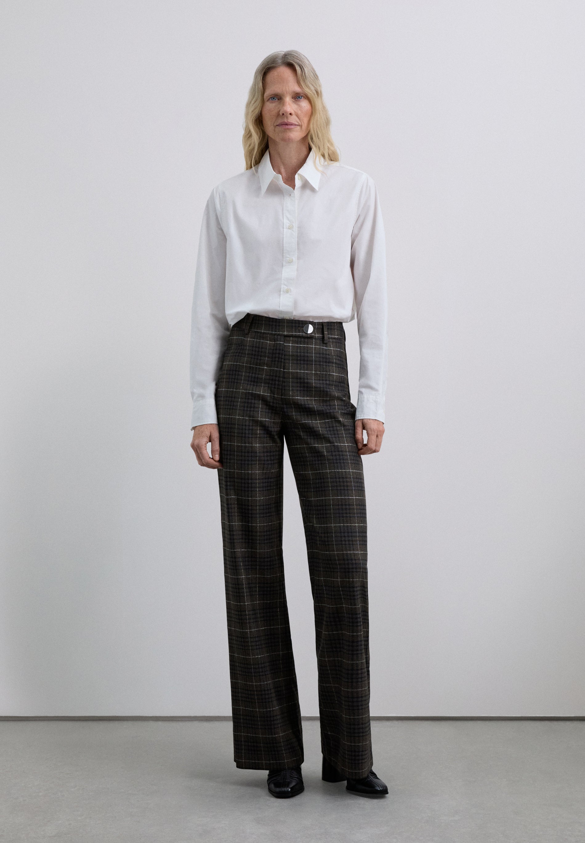 PANTALÓN RECTO CUADROS