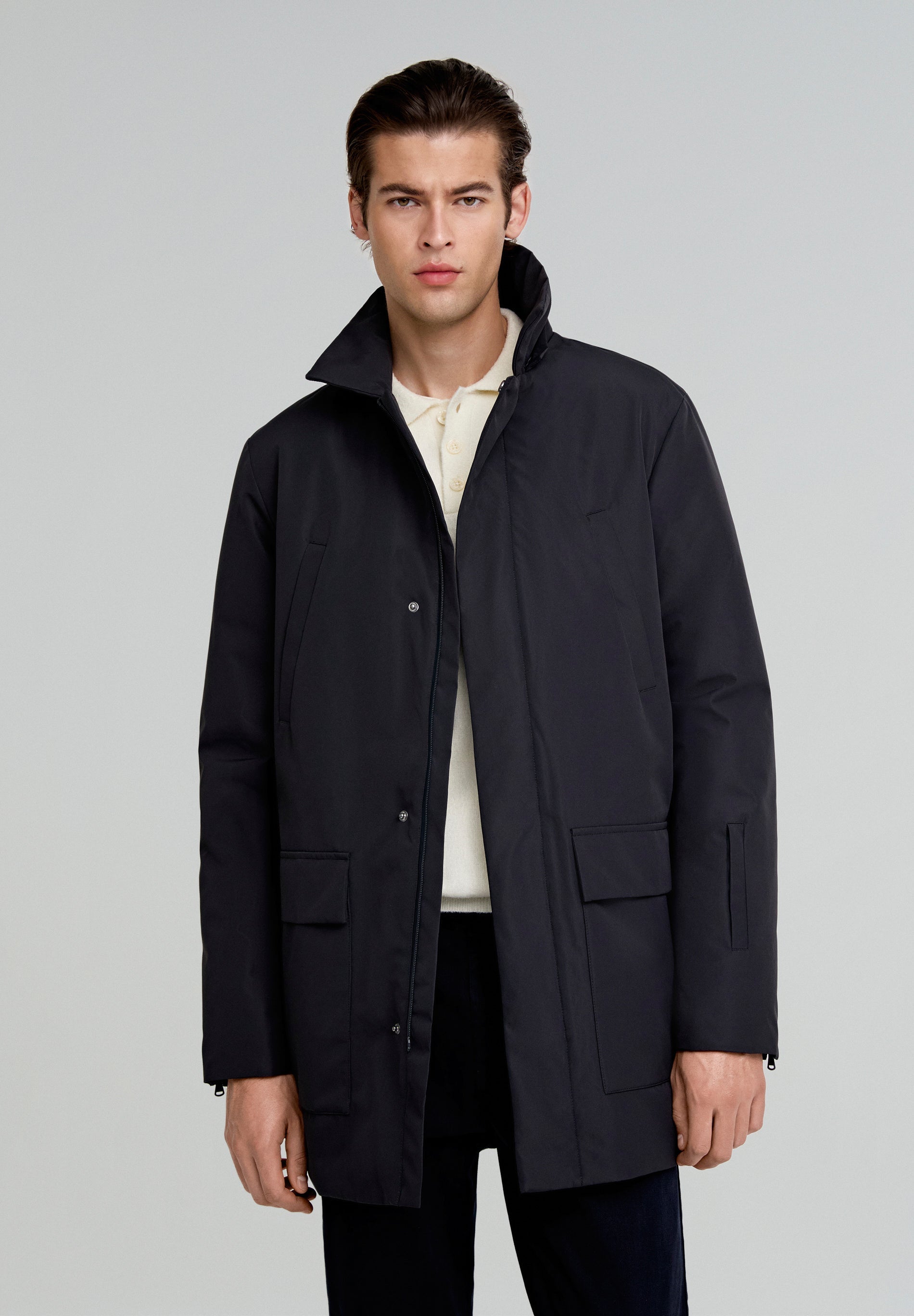 Scalpers Hombre Abrigo Acolchado Scalpers Chaleco Scalper Abrigo