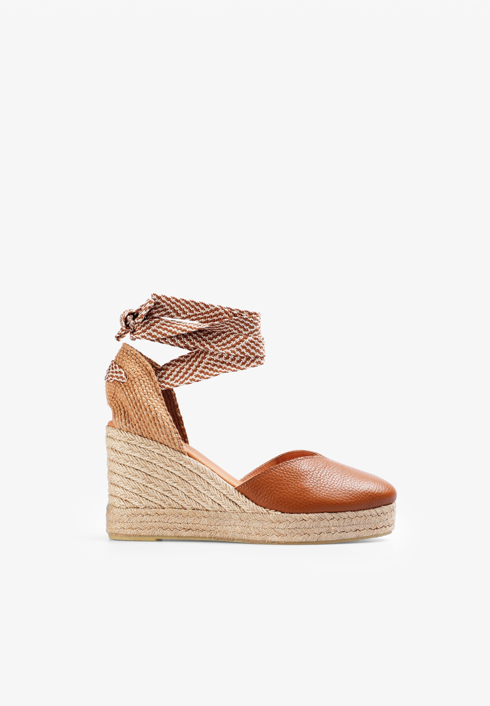 ALPARGATAS CUÑA PIEL