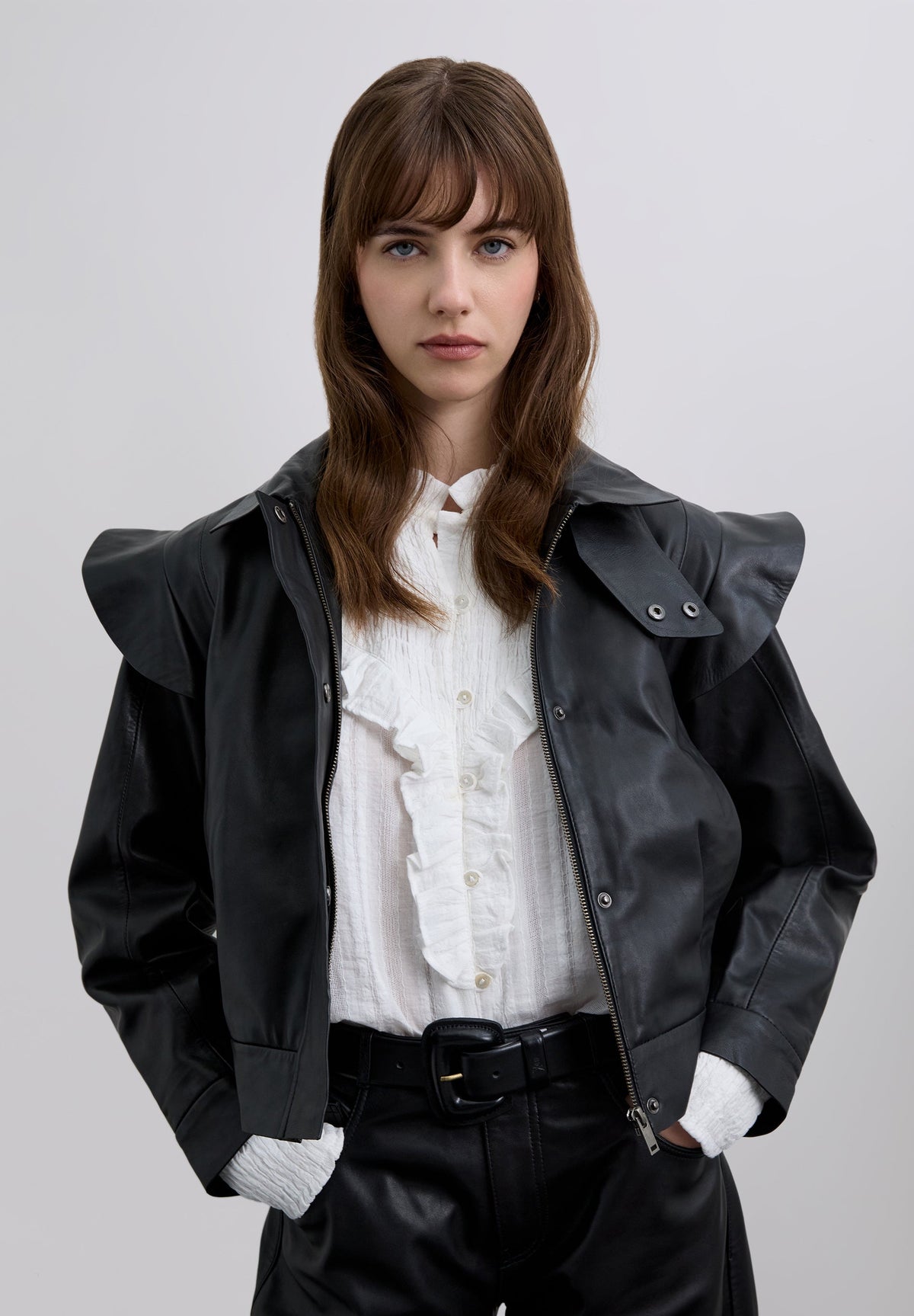 CHAQUETA BOMBER VOLANTES PIEL