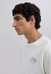 POLERA PRINT LOGO CONTRASTE