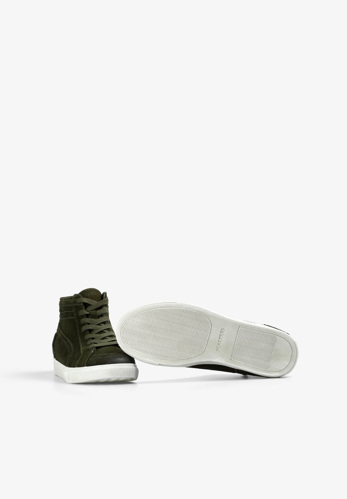 SNEAKERS ALTAS PIEL CALAVERA