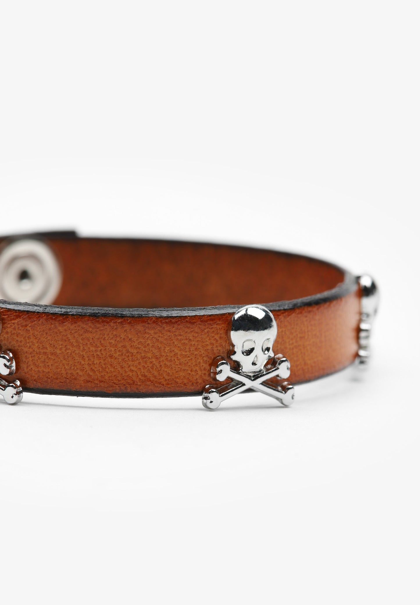 PULSERA PIEL CALAVERAS