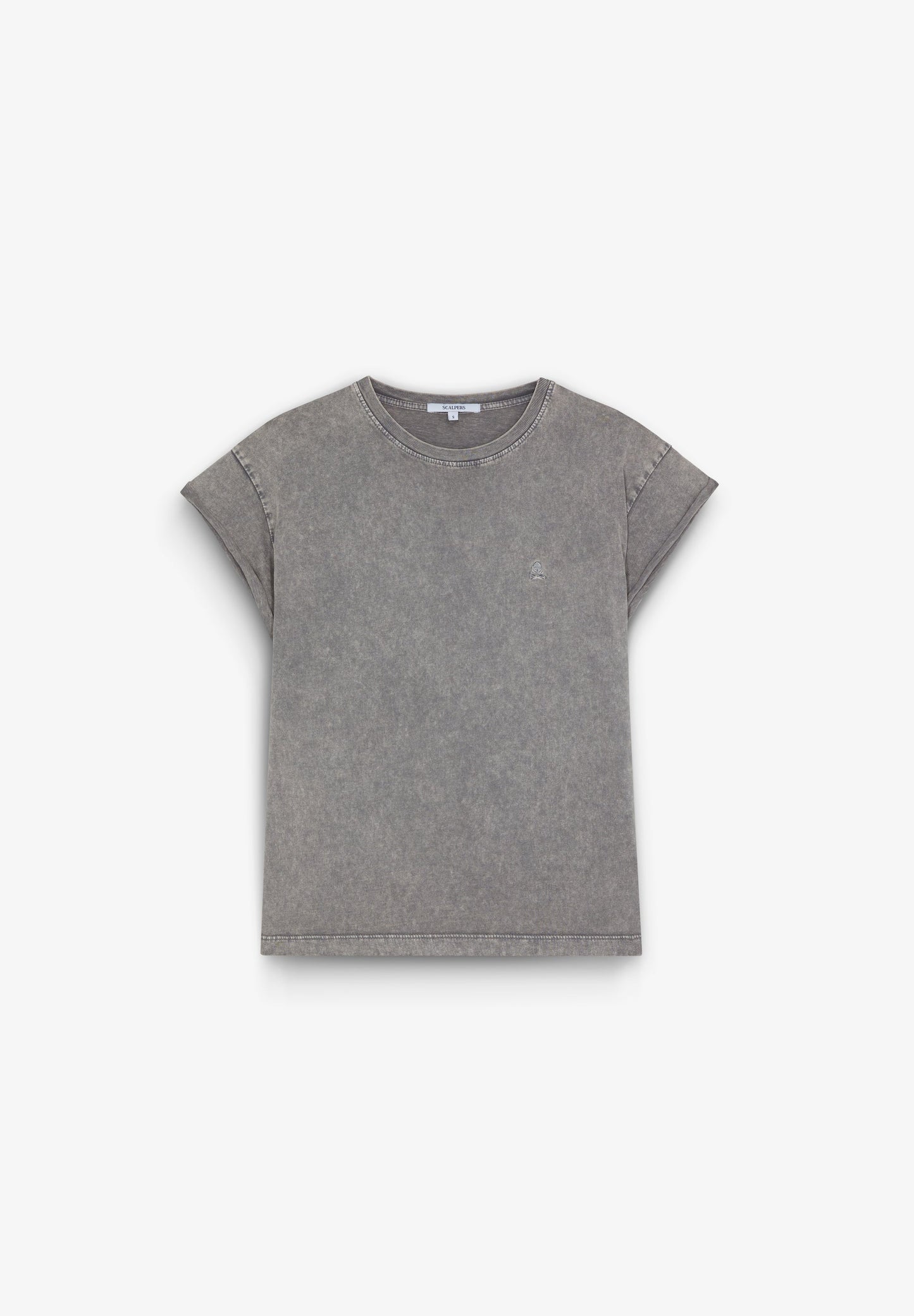 POLERA CALAVERA BORDADA