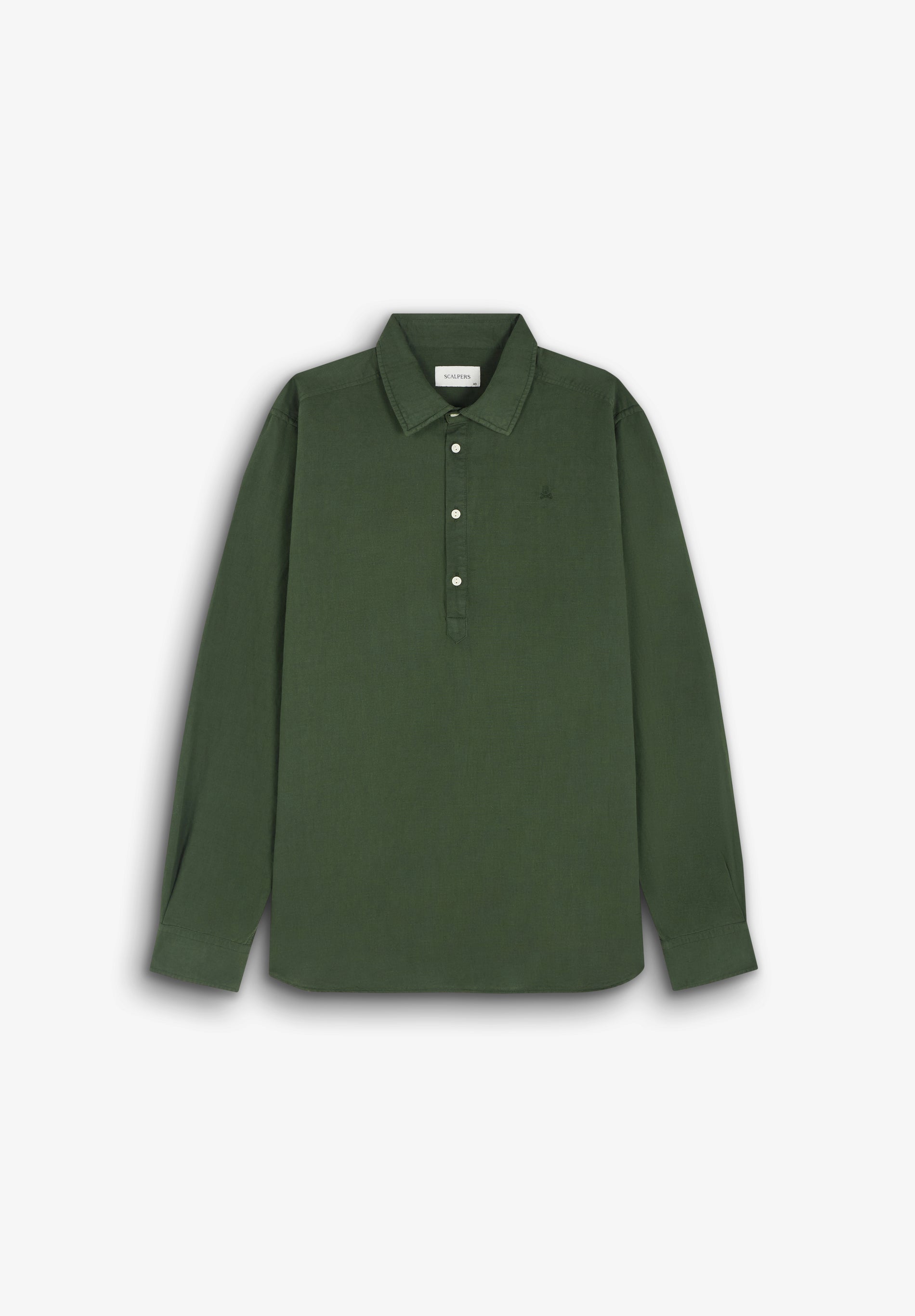 LINEN BLEND POLERA SHIRT