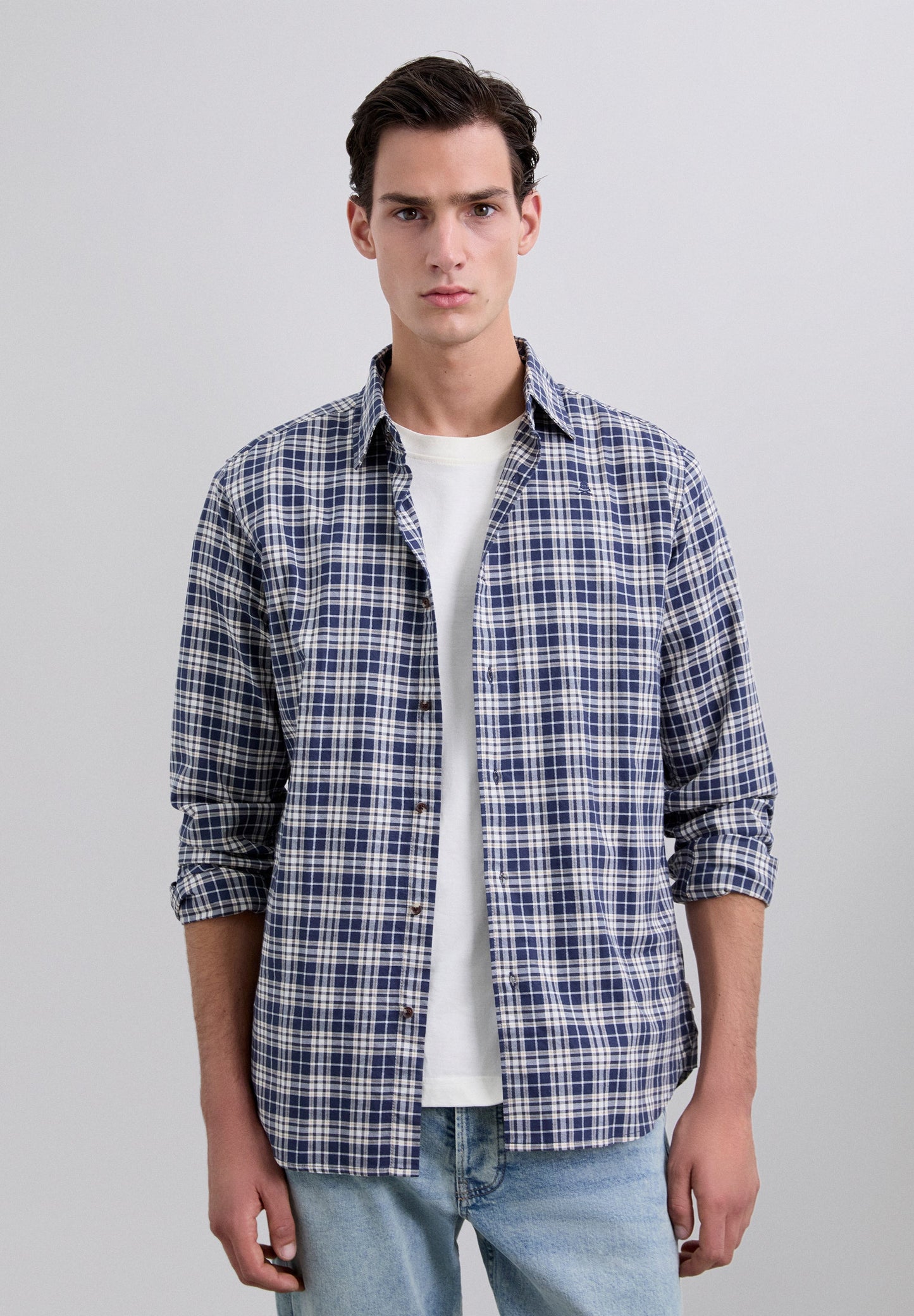 CAMISA ESTAMPADA CUADROS TARTÁN