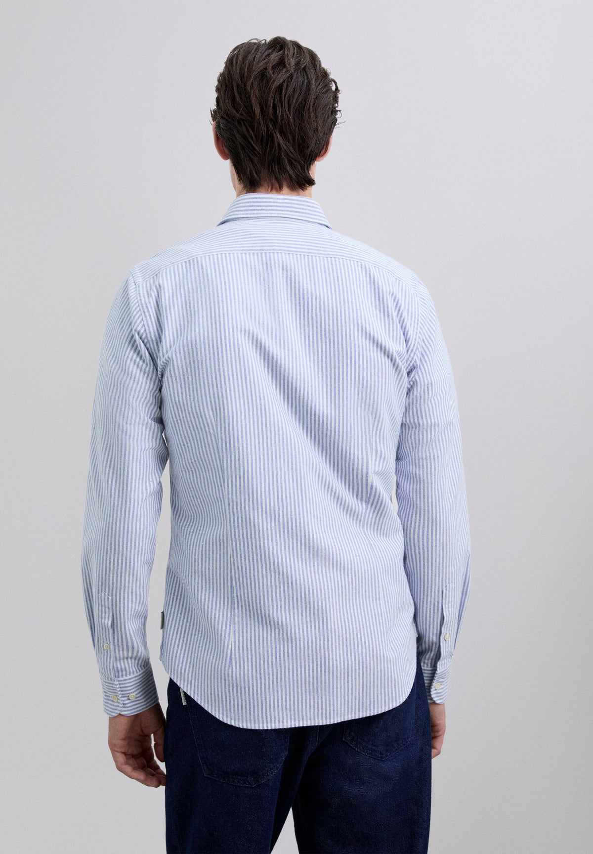 CAMISA OXFORD RAYAS CALAVERA