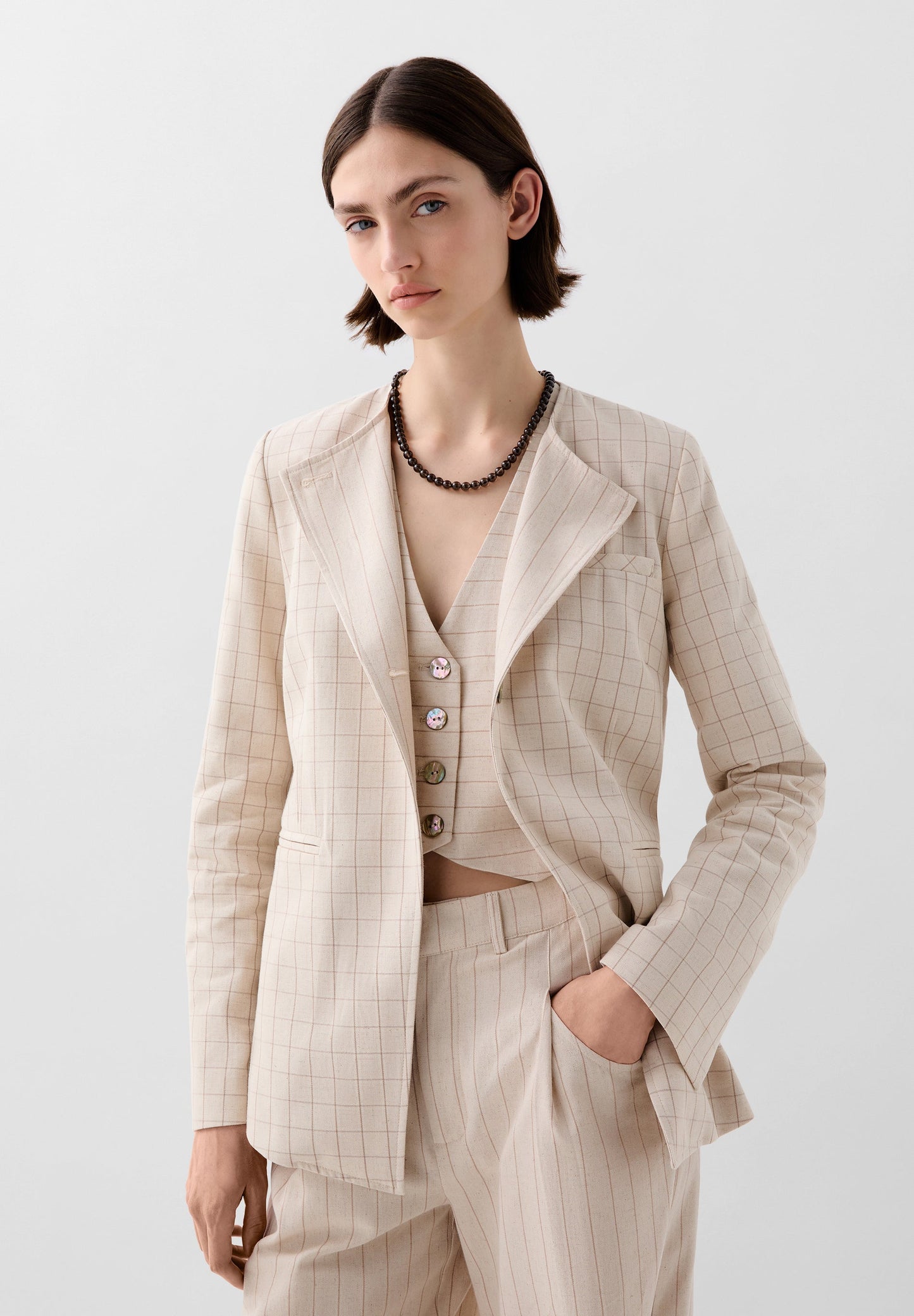 BLAZER MULTIPOSICIÓN CUADROS