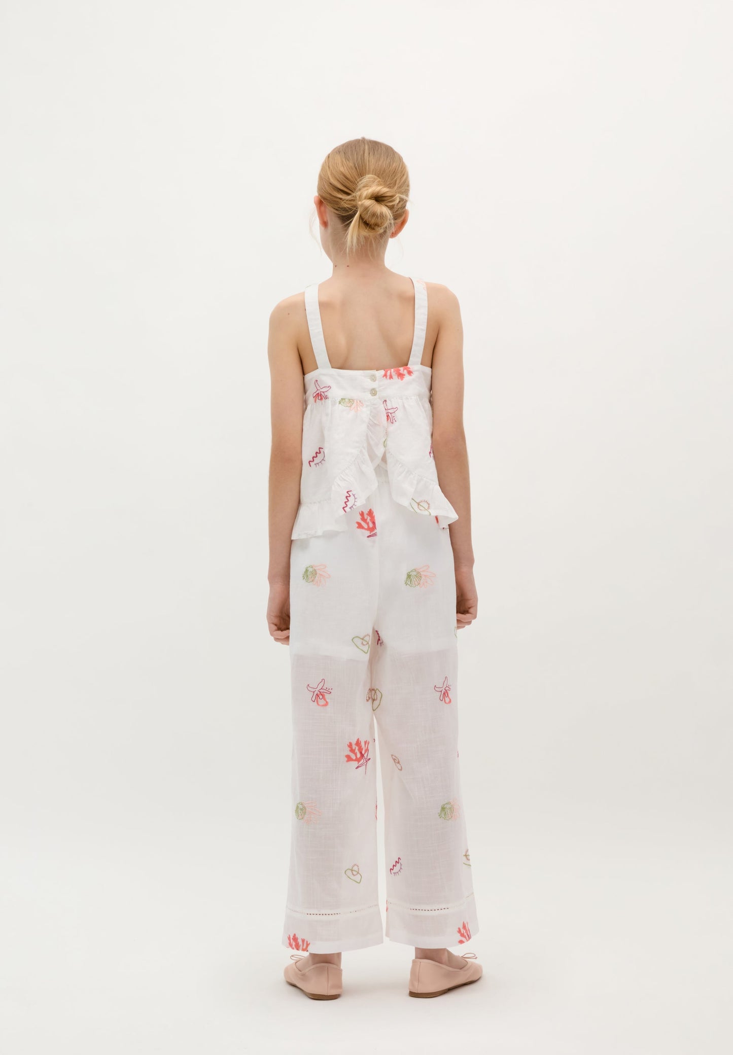 PANTALÓN ALGODÓN BORDADOS