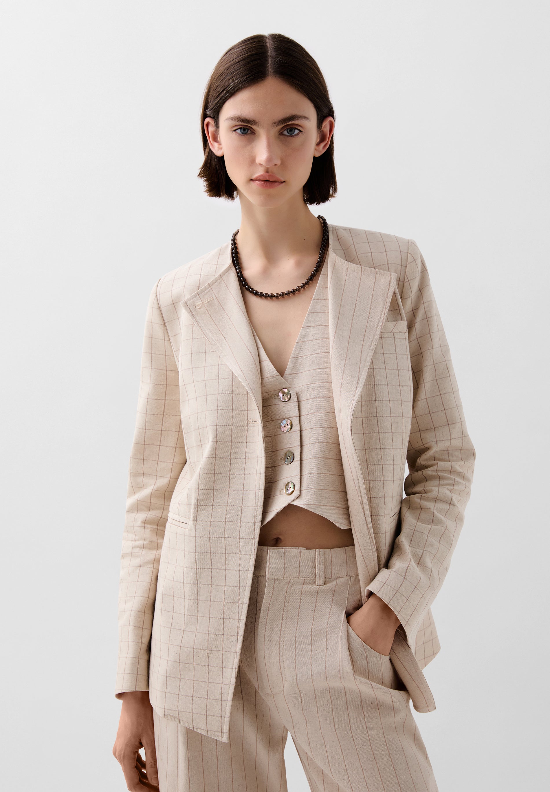 BLAZER MULTIPOSICIÓN CUADROS