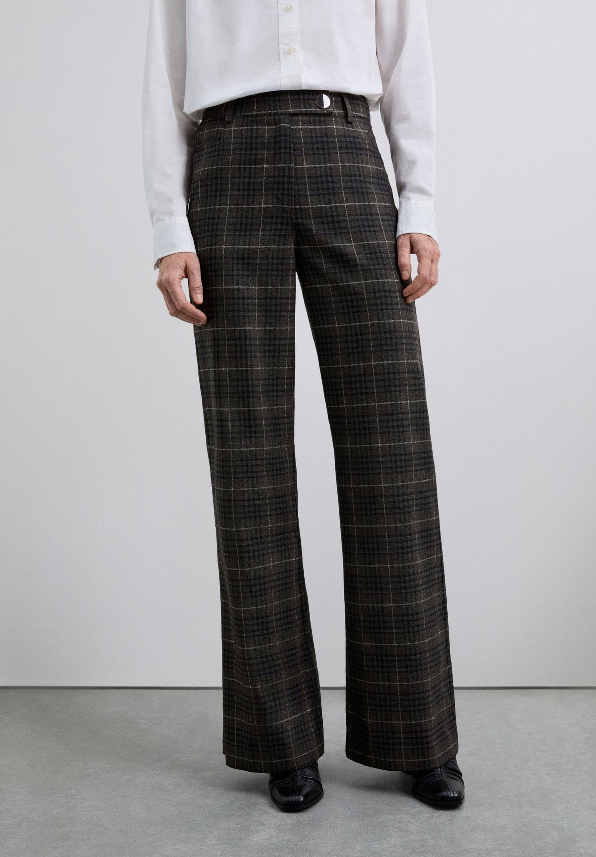 PANTALÓN RECTO CUADROS