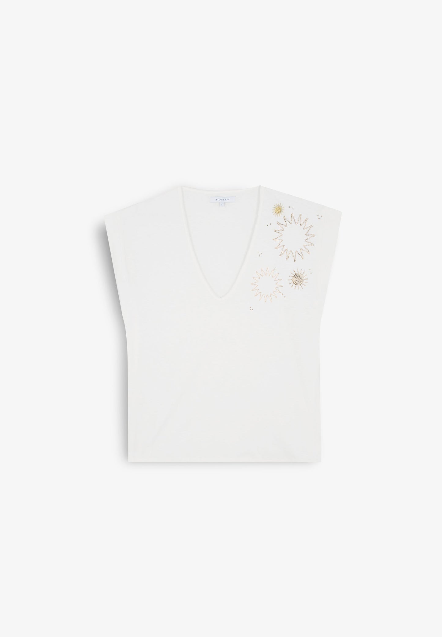 POLERA DETALLES STRASS SOLES