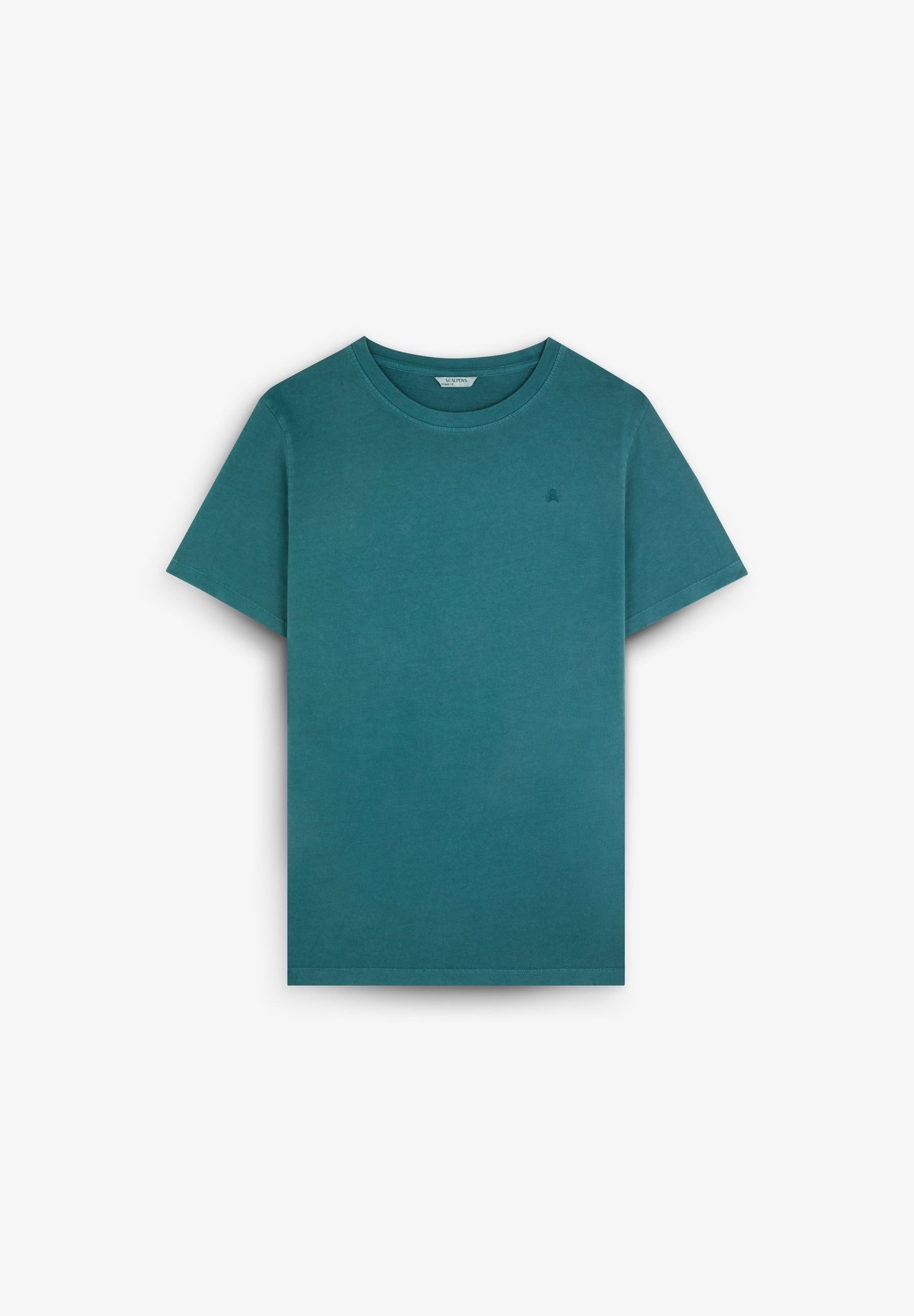 POLERA CALAVERA BORDADA TONO