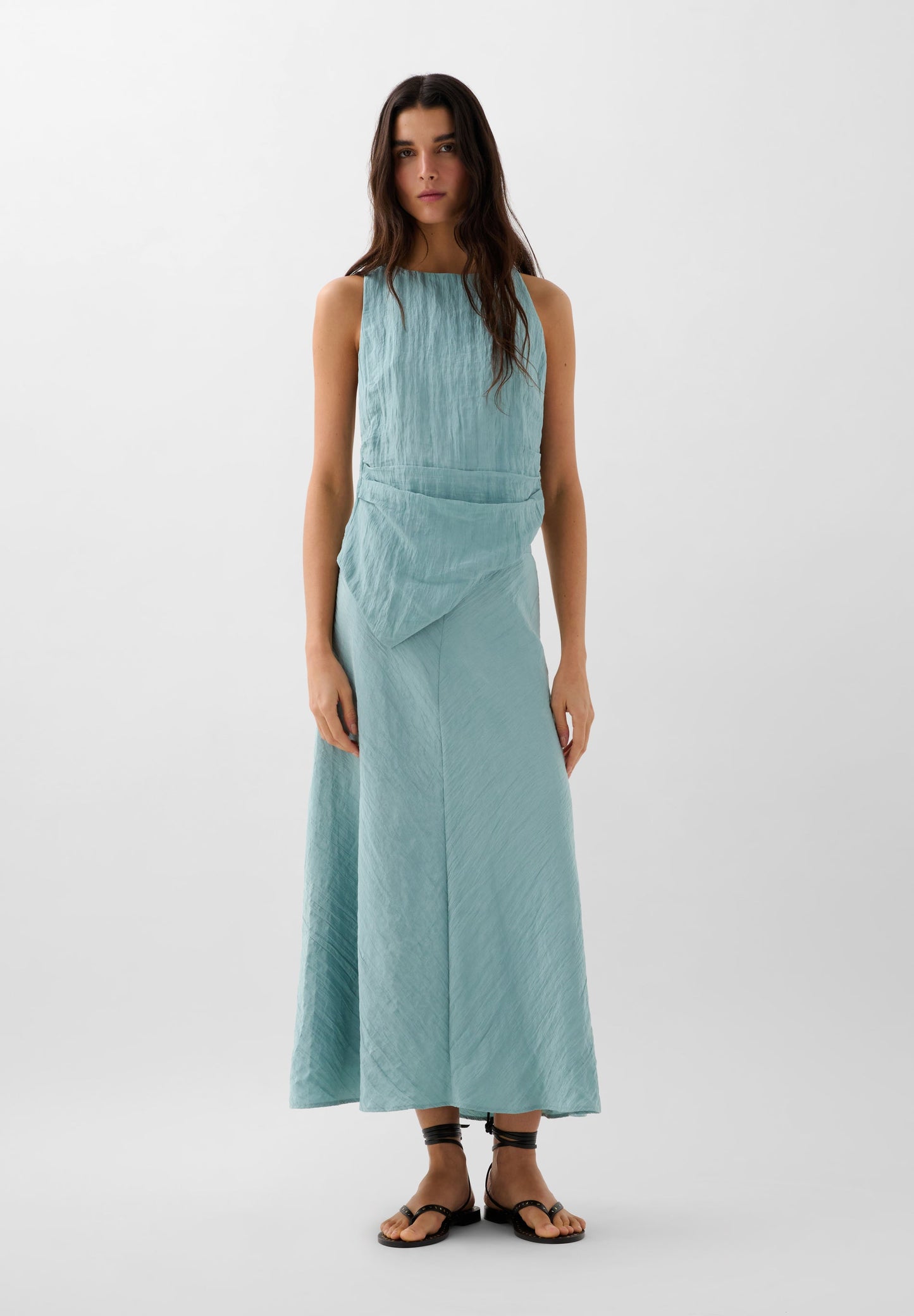 TOP PLISADO ASIMÉTRICO