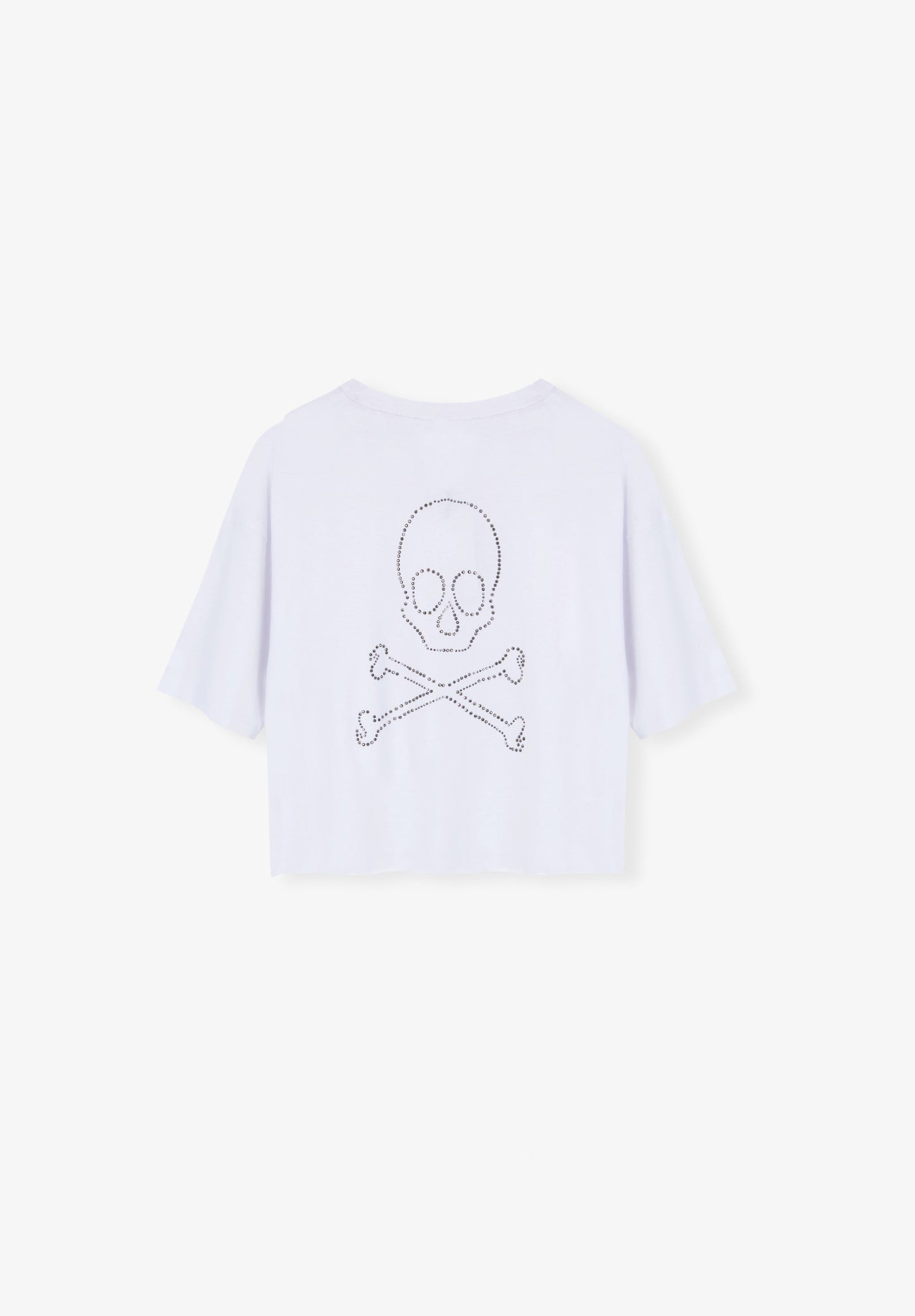 POLERA CALAVERA TRASERA STRASS