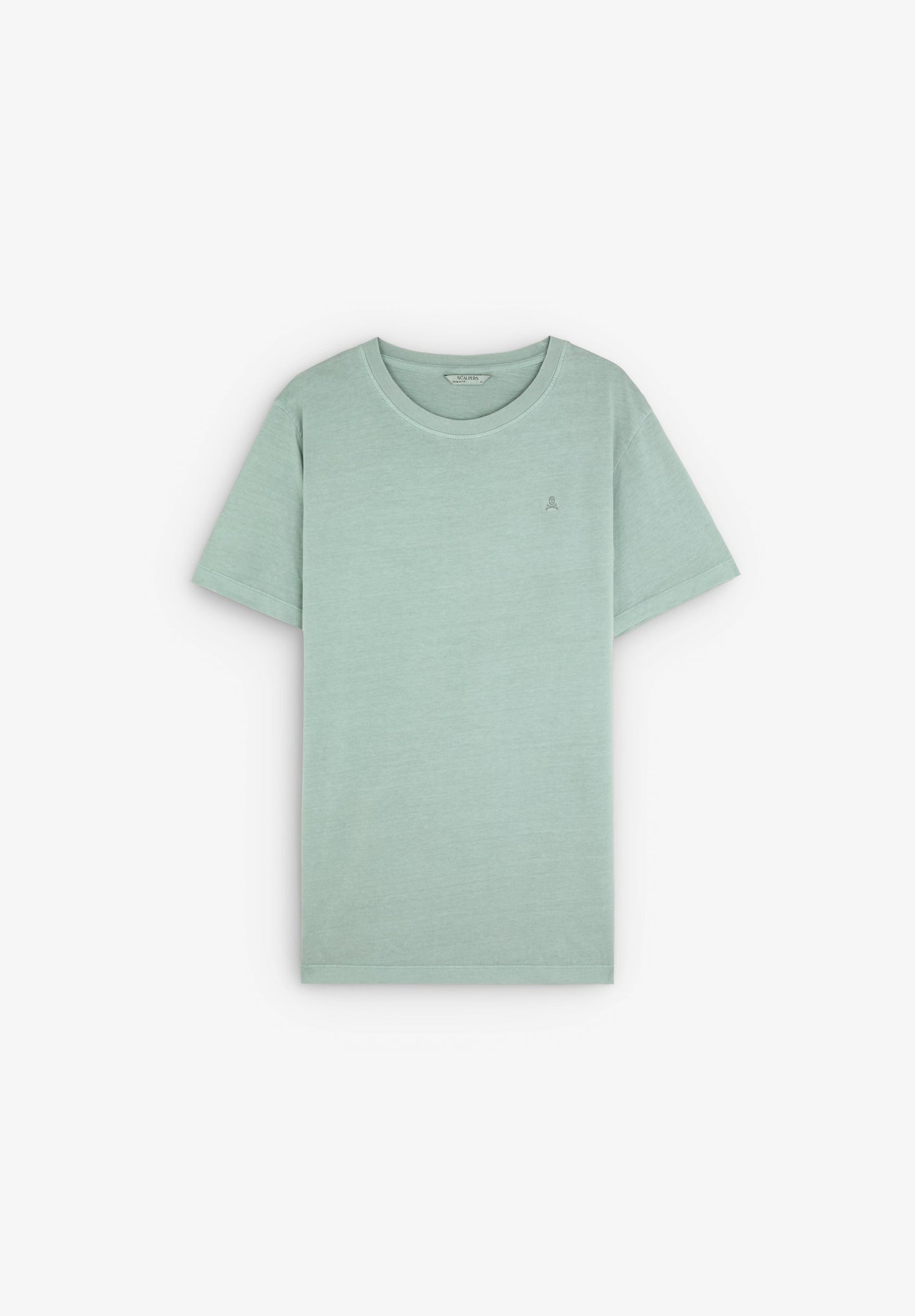 POLERA CALAVERA BORDADA TONO