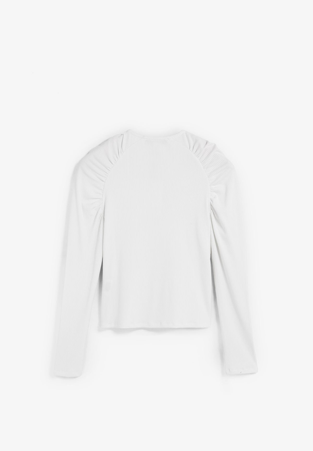 POLERA CANALÉ FRUNCIDO EN HOMBRO