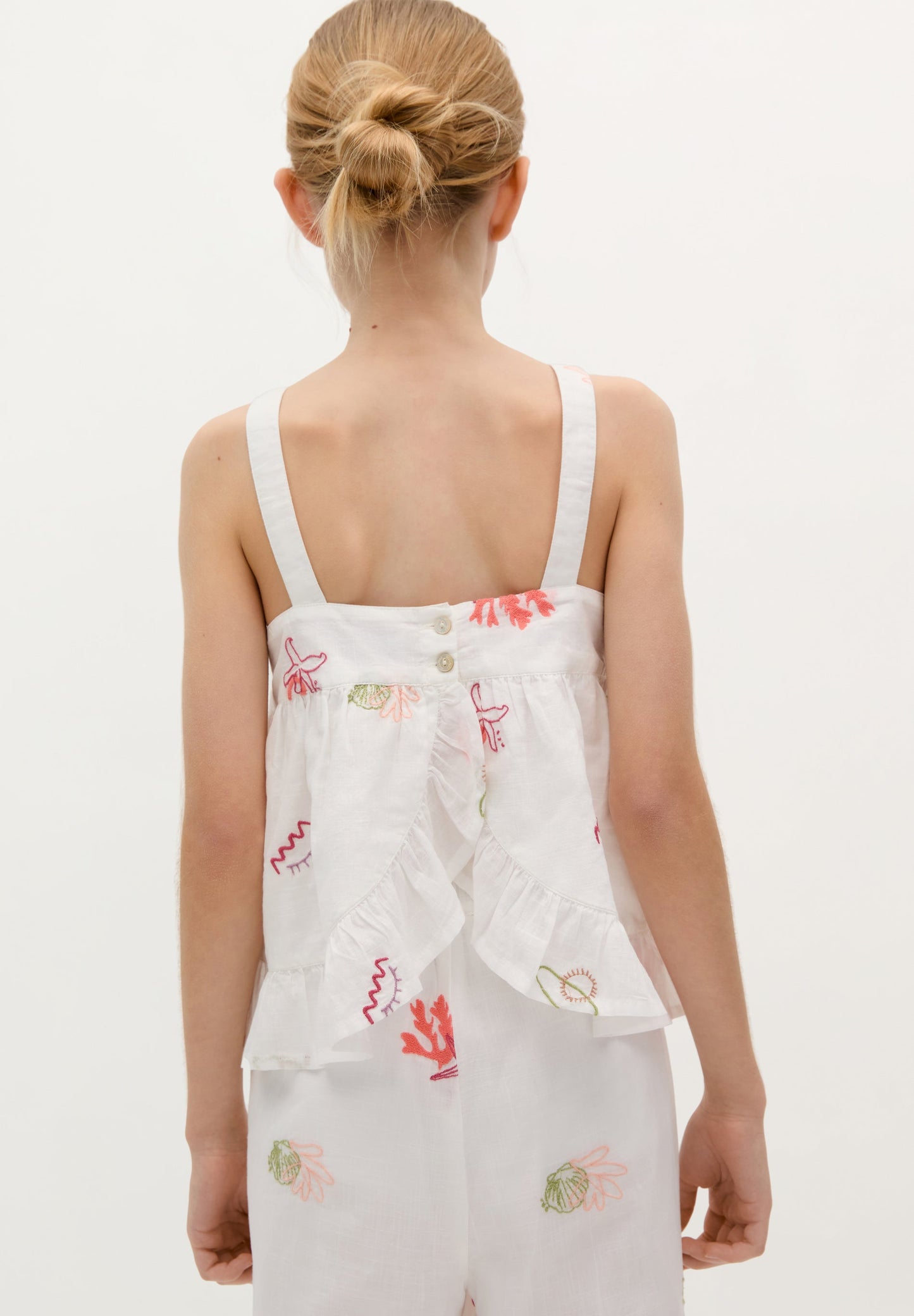 TOP BORDADOS ESPALDA VOLANTES