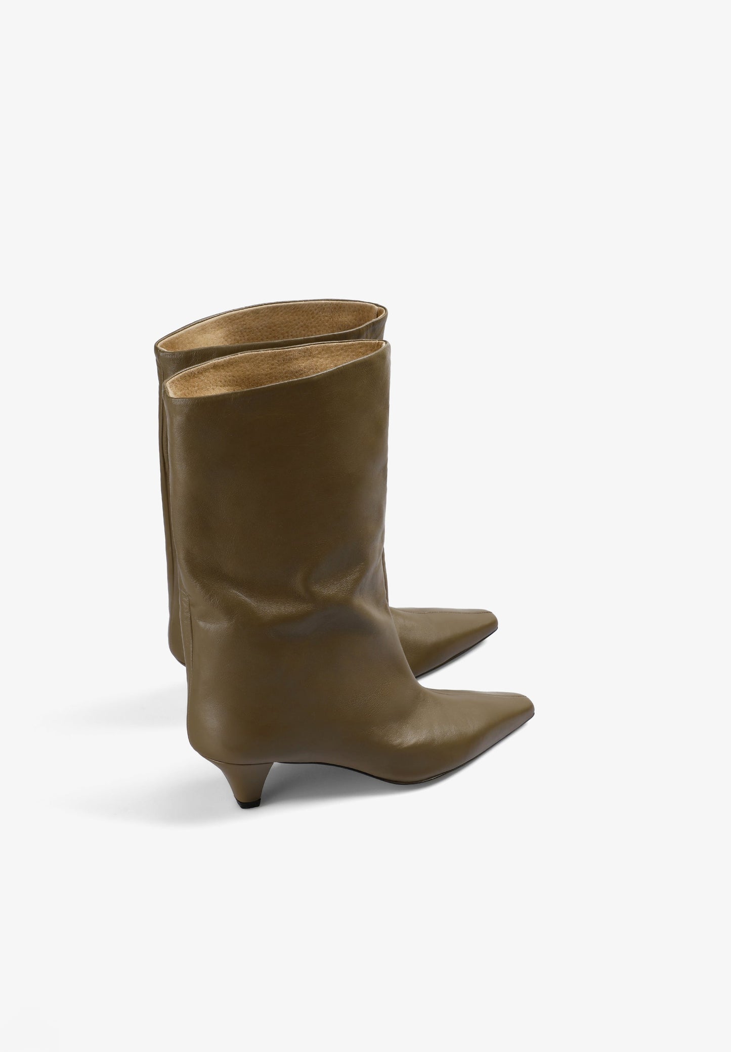 BOTA PIEL FRUNCIDO PUNTA