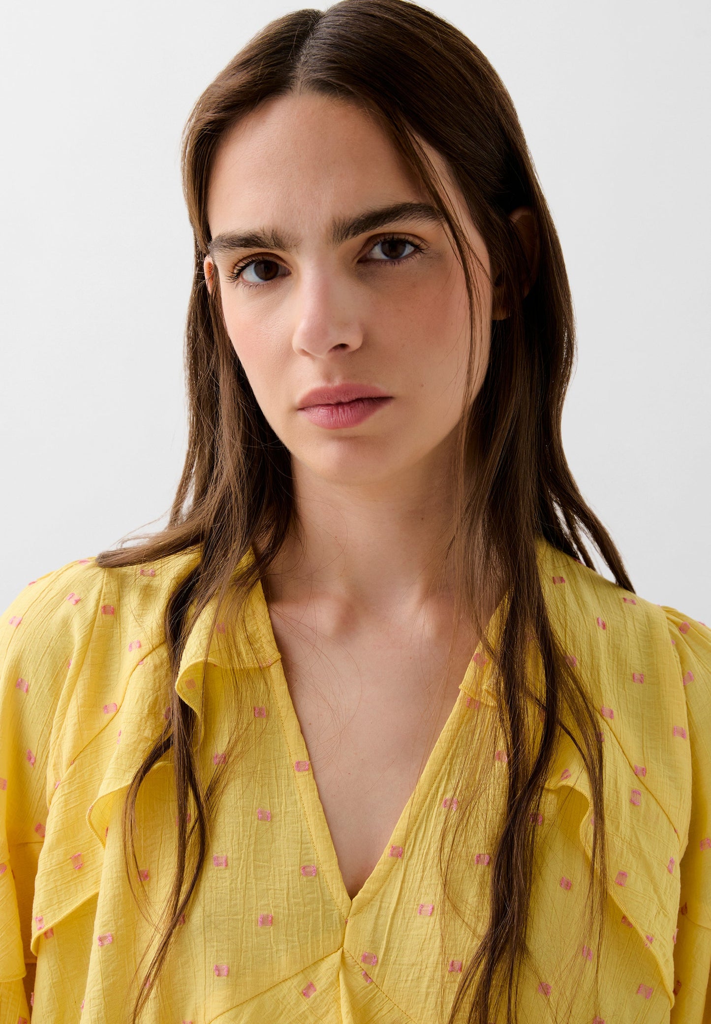 BLUSA VOLANTES DETALLES LÚREX