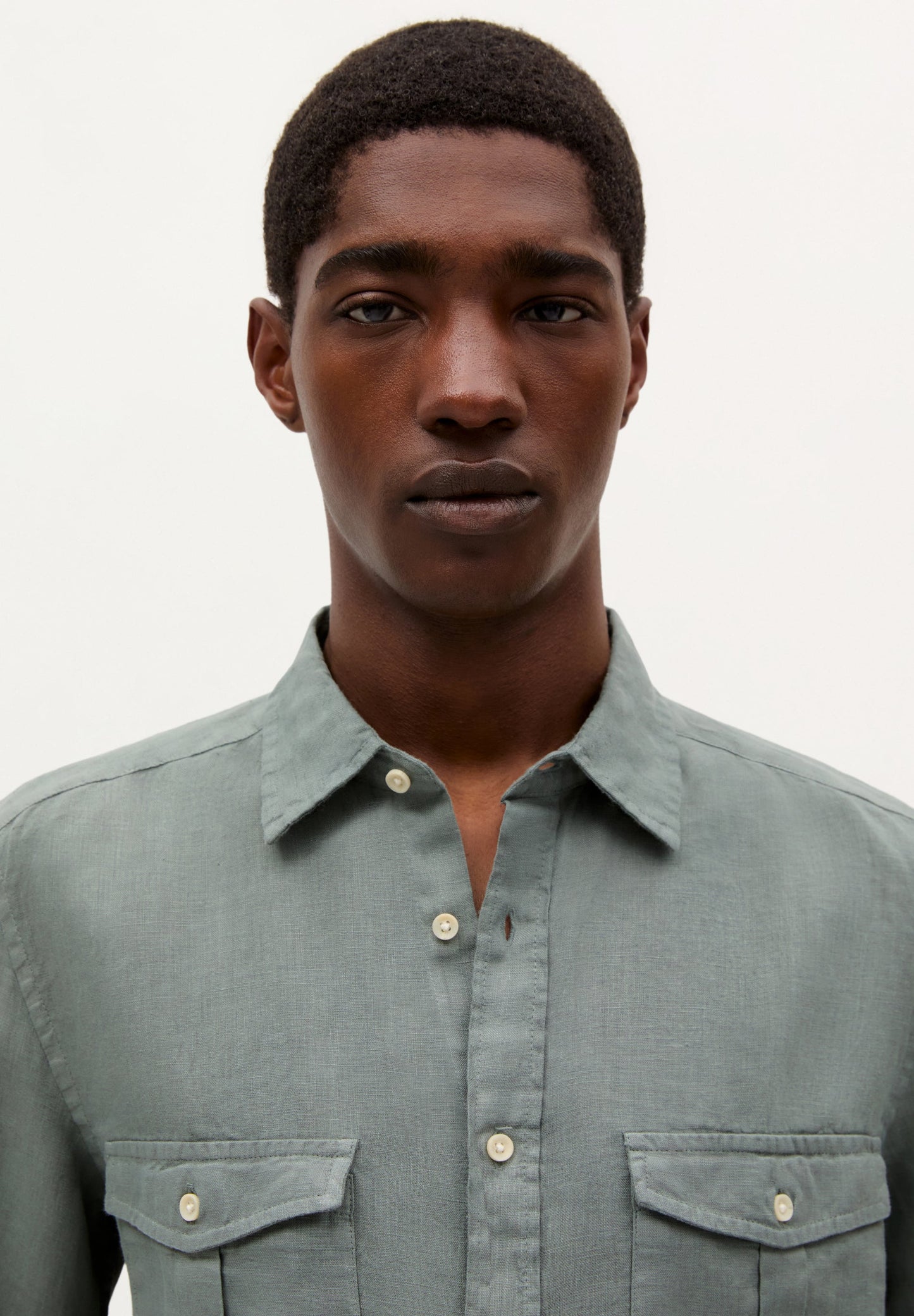 CAMISA BOLSILLOS LINO