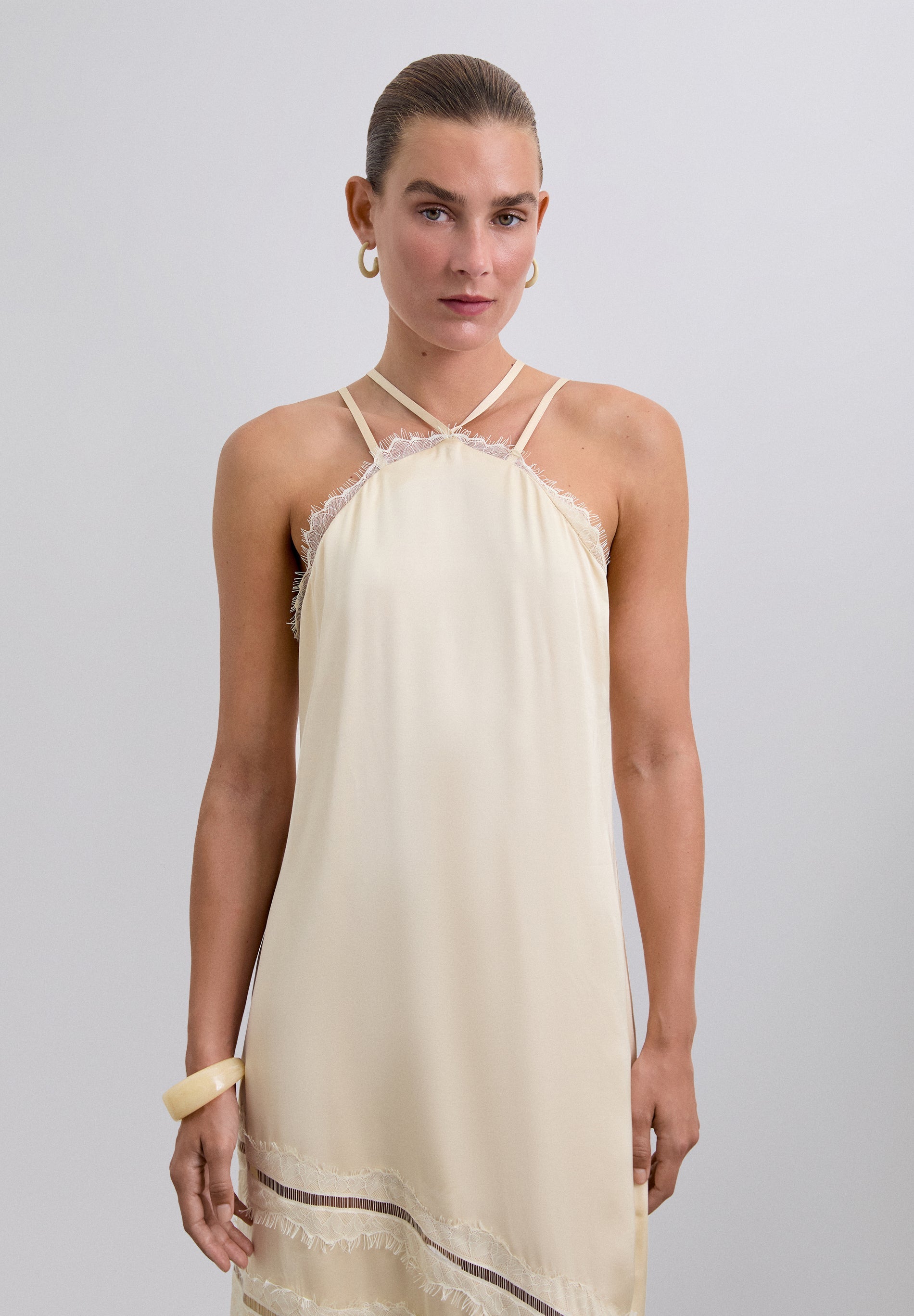 VESTIDO LENCERO SATINADO