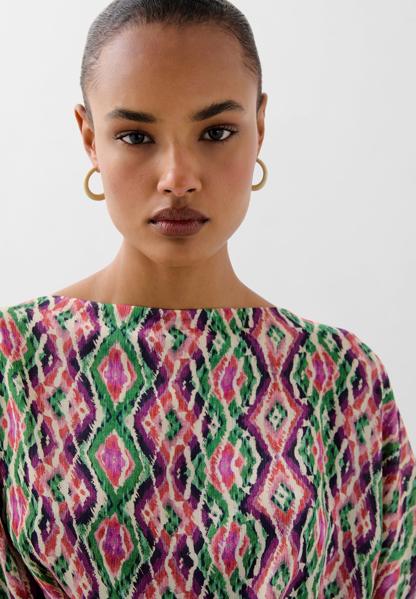 POLERA FLUIDA PRINT CRUZADO