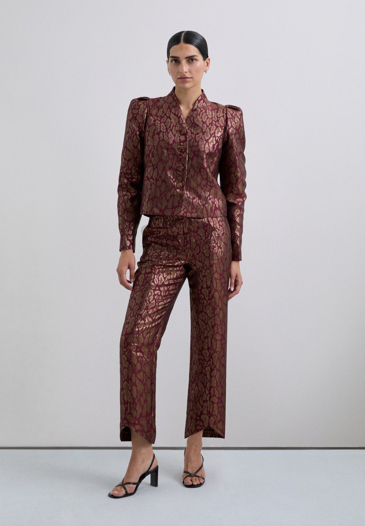 PANTALÓN ANIMAL PRINT METALIZADO